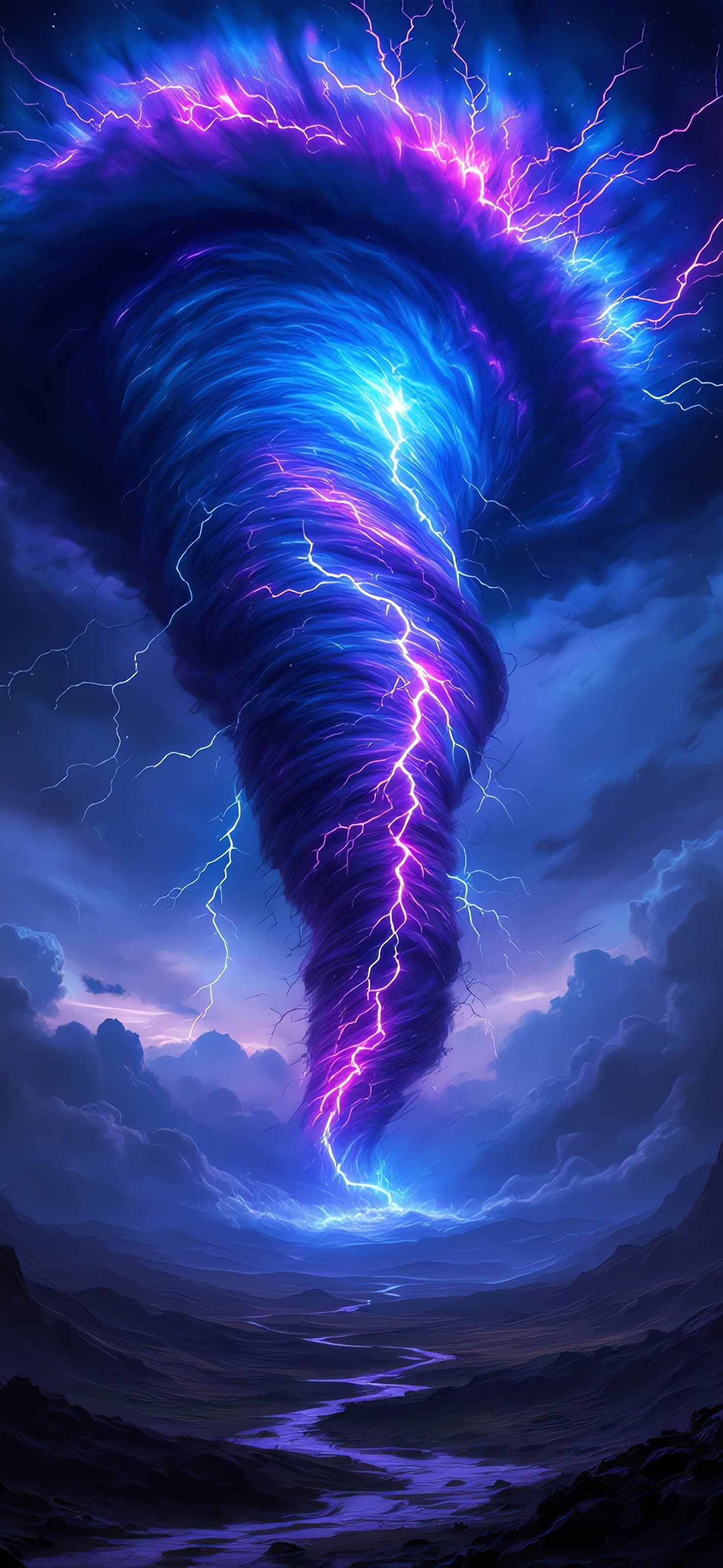 Electric Tornado - free phone wallpaper