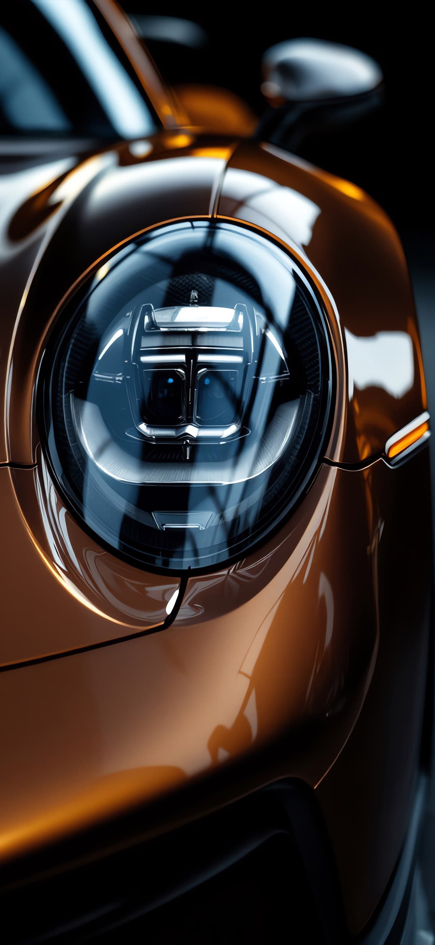 Car Headlight - free phone wallpaper