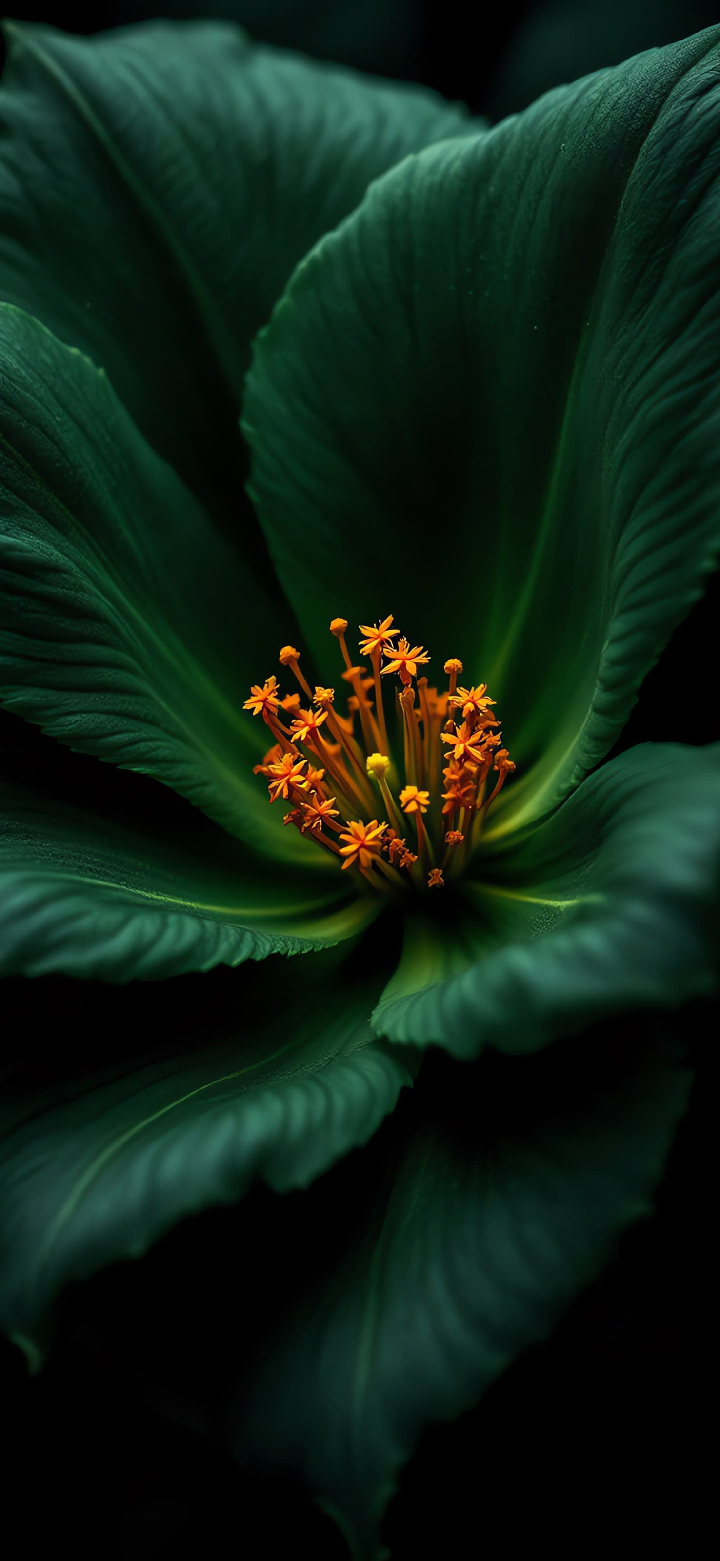 Flower with Orange Stamen - free phone wallpaper