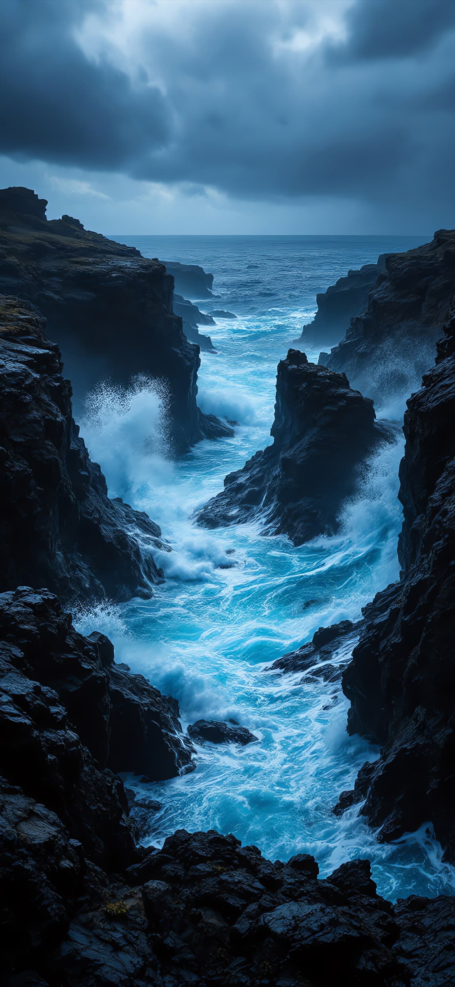 Ocean Canyon - free phone wallpaper