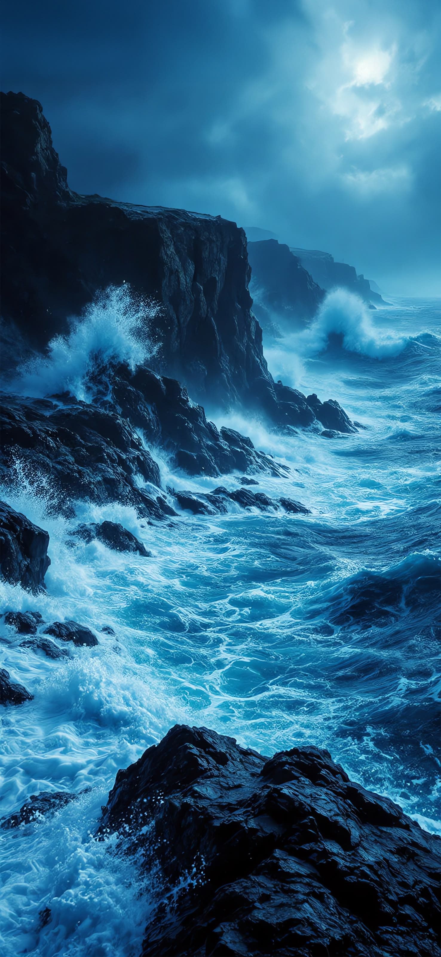 Stormy Ocean - free phone wallpaper