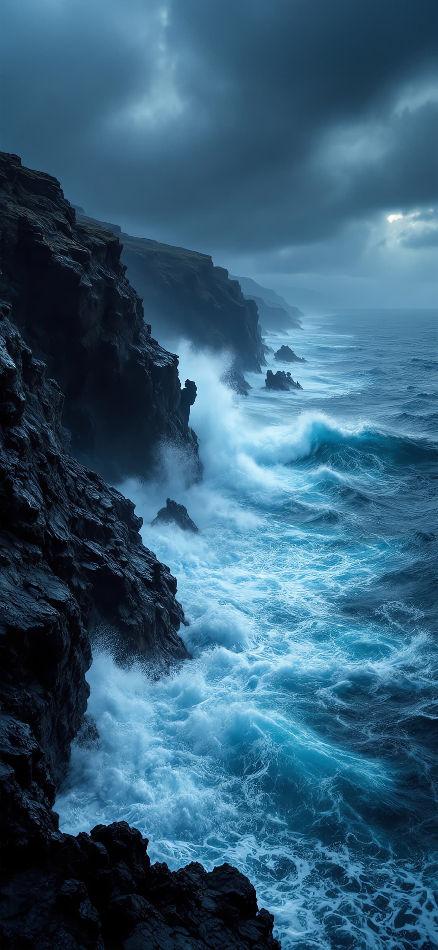 Ocean Canyon - free phone wallpaper