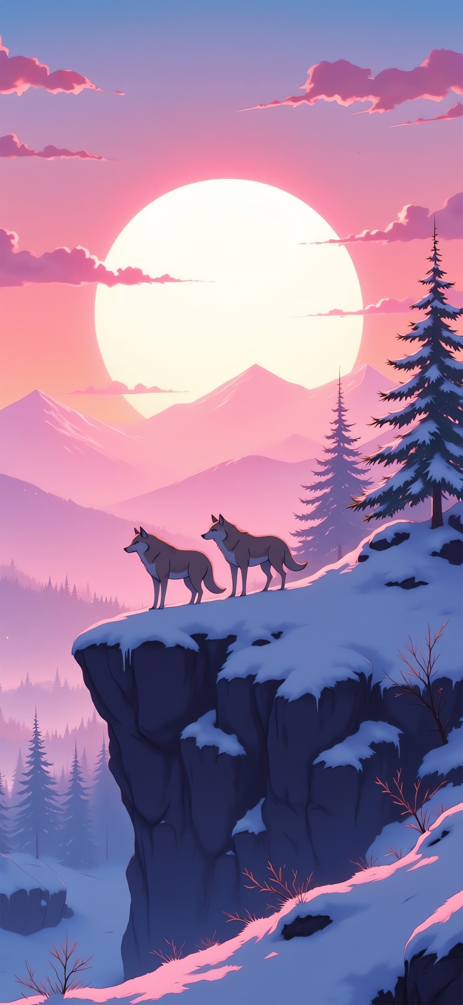 Wolf Pack - free phone wallpaper