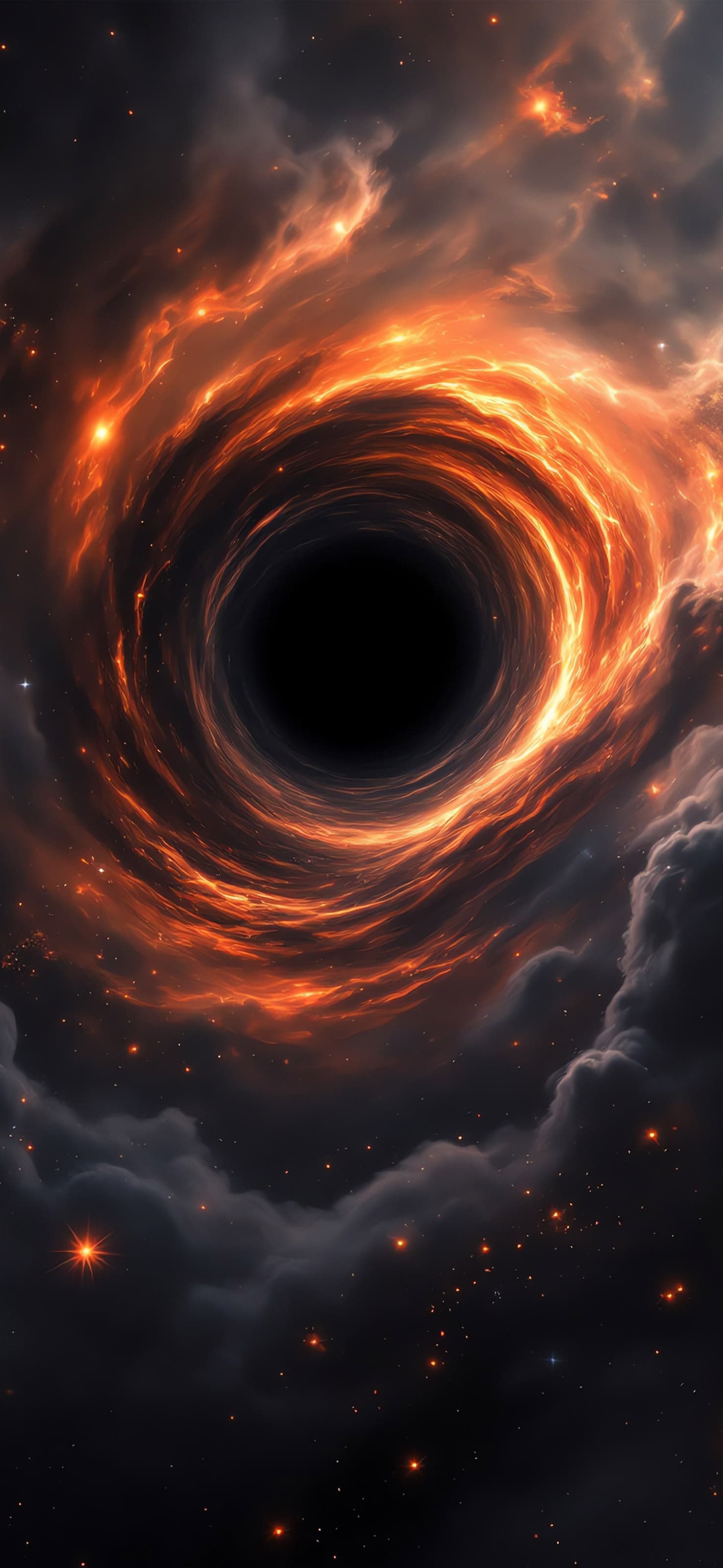 Cosmic Black Hole - free phone wallpaper