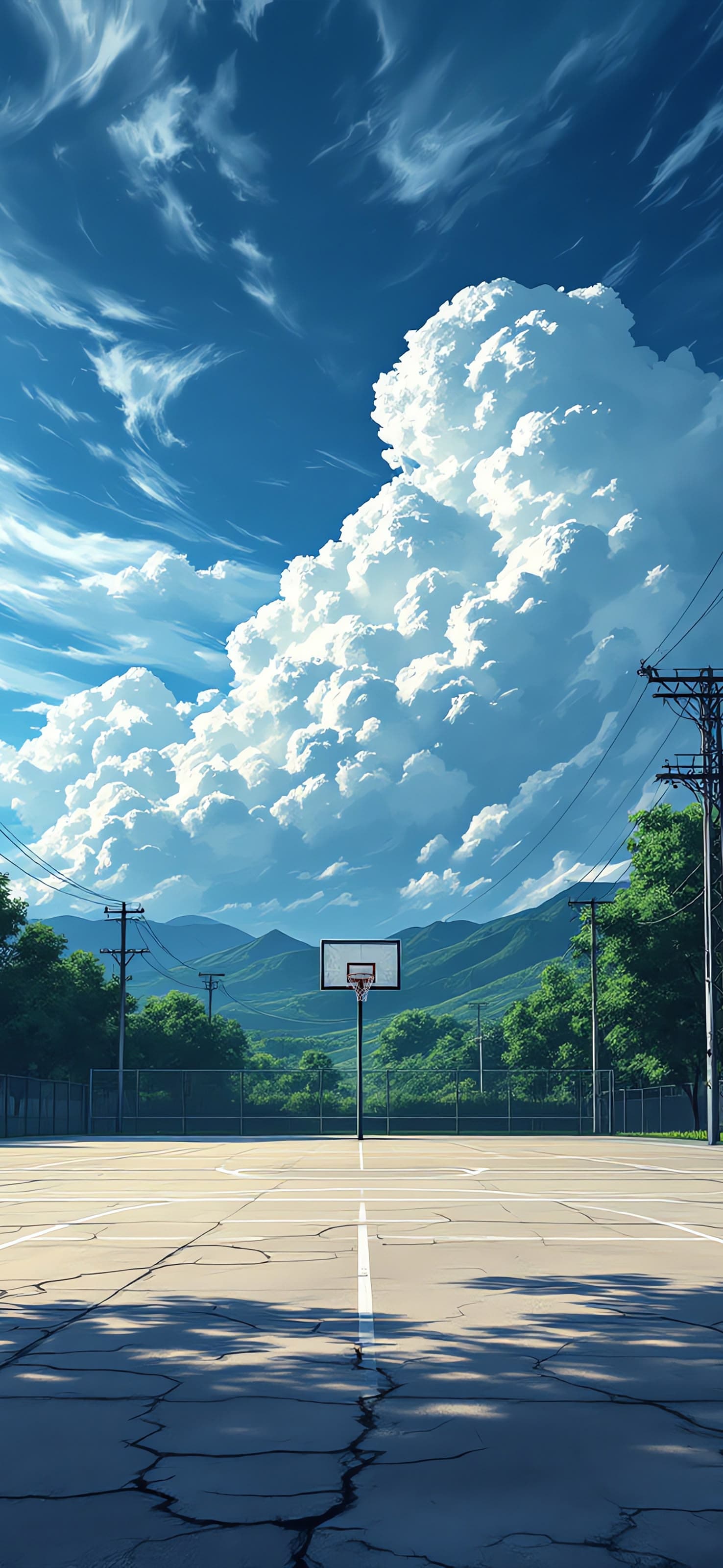 Basketball View - free phone wallpaper