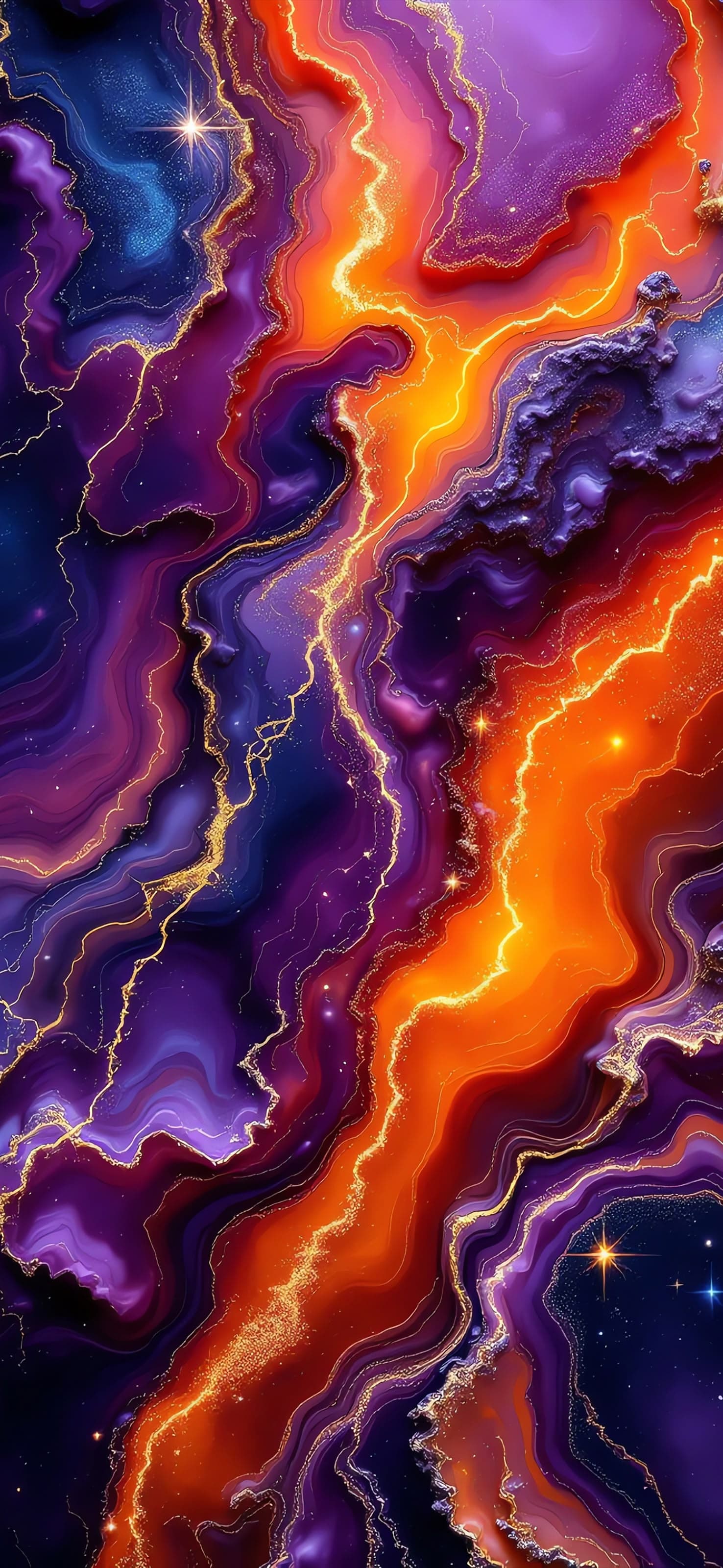 Abstract Cosmic Flow - free phone wallpaper