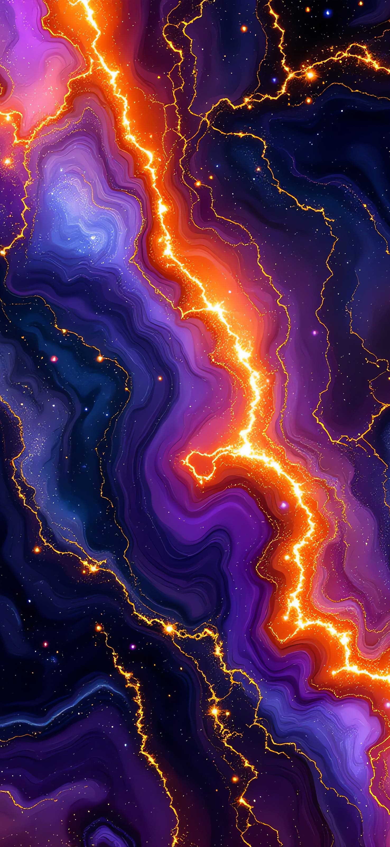 Cosmic Waves - free phone wallpaper