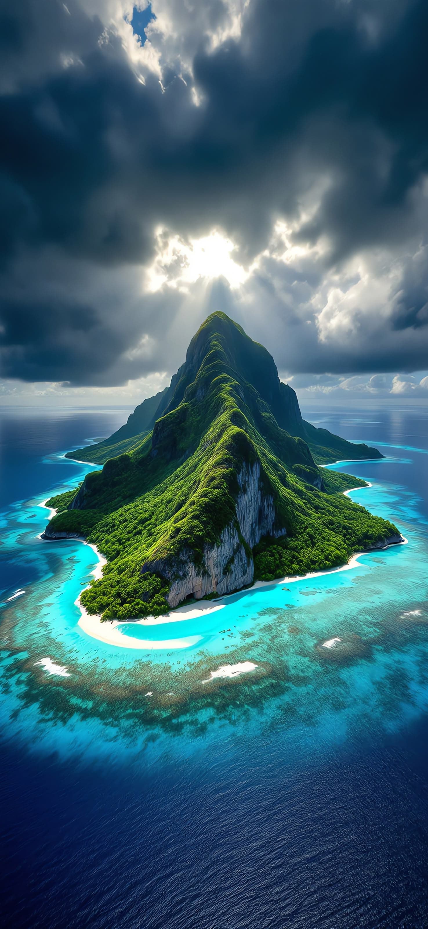 Tropical Island View - free phone wallpaper