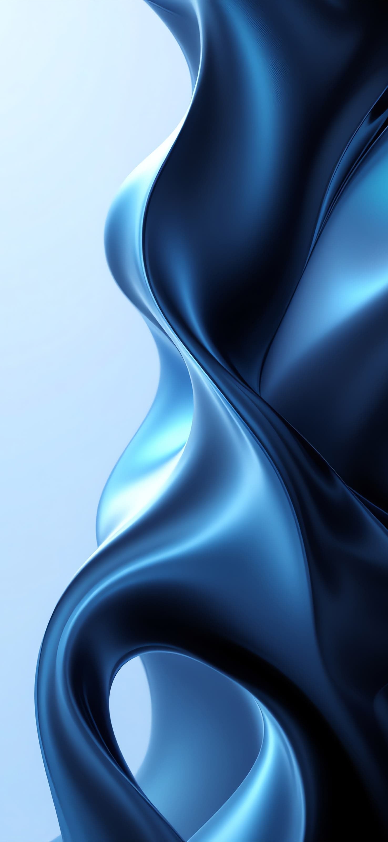 Blue Satin Flow - free phone wallpaper