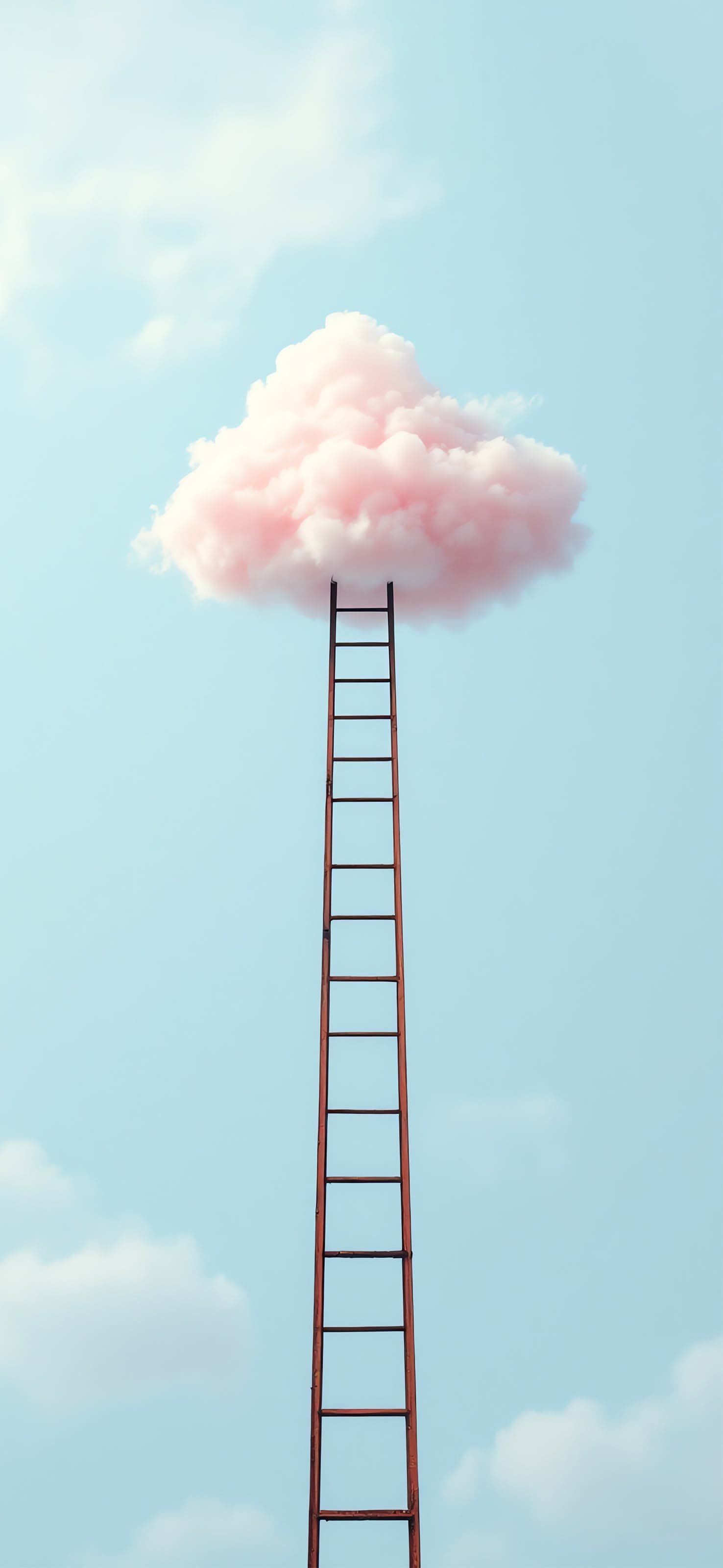 Cloudy Ladder - free phone wallpaper