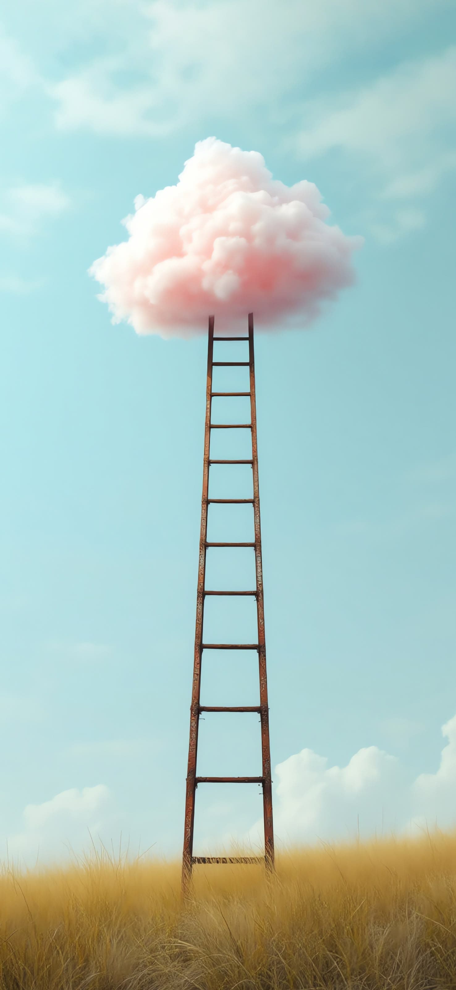 Ladder to Cloud - free phone wallpaper