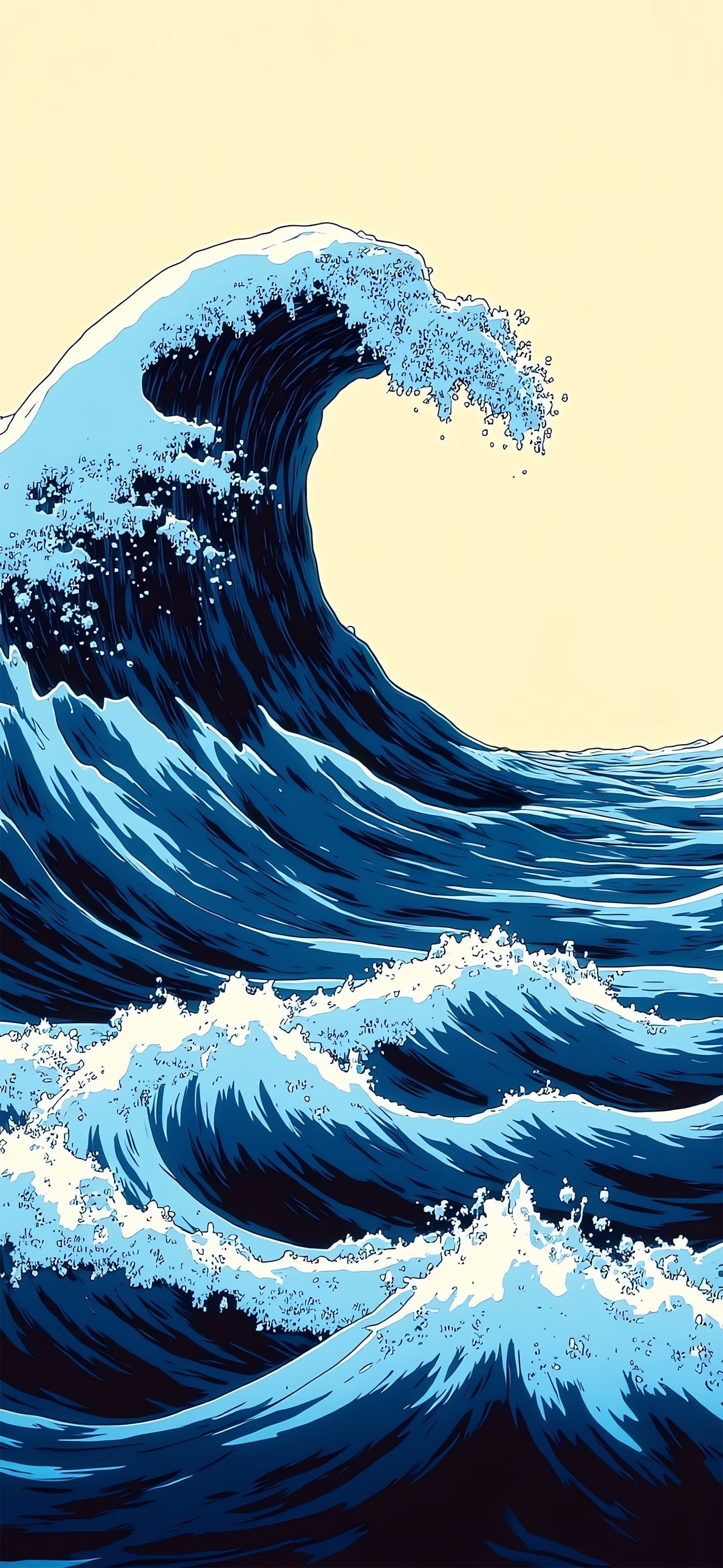 Wave Crest - free phone wallpaper