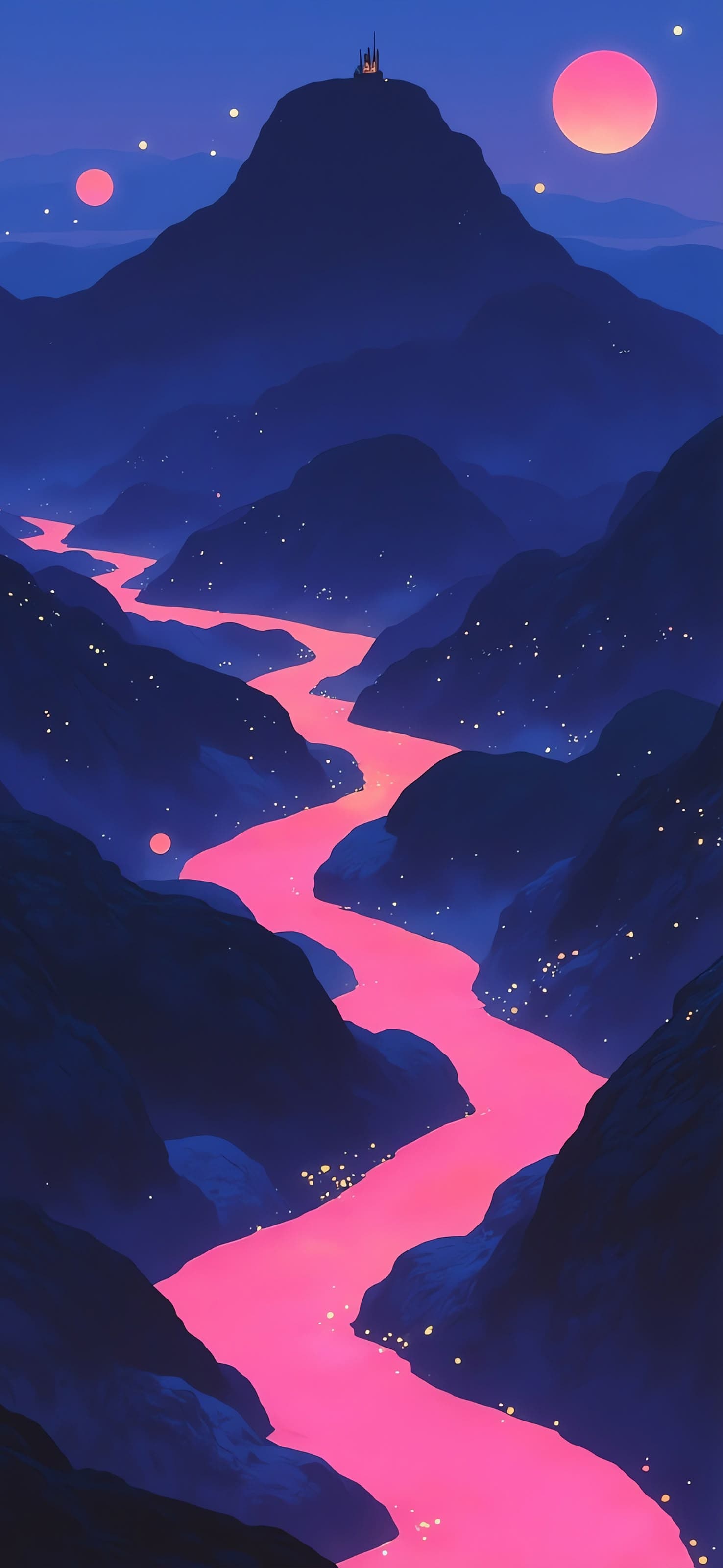 Pink River - free phone wallpaper