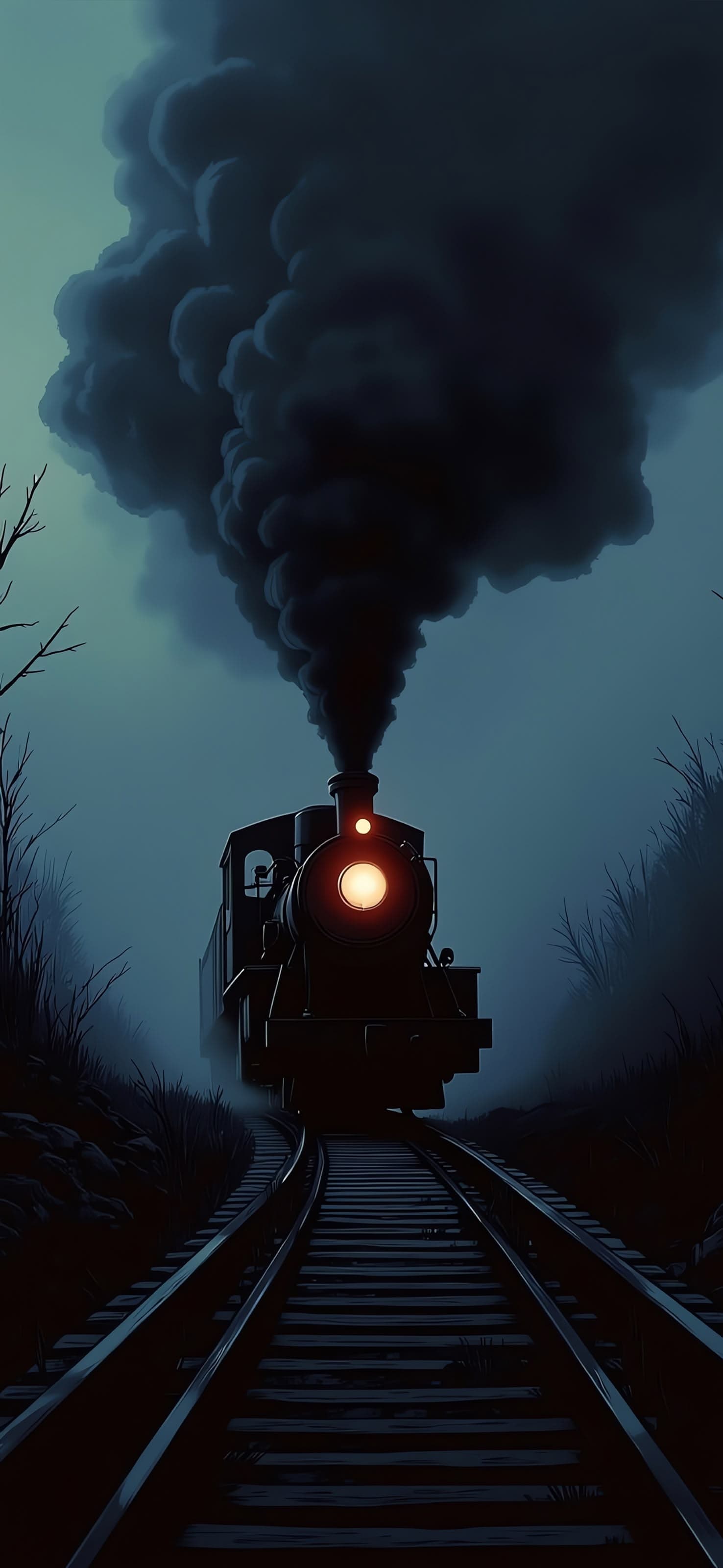 Mysterious Train - free phone wallpaper