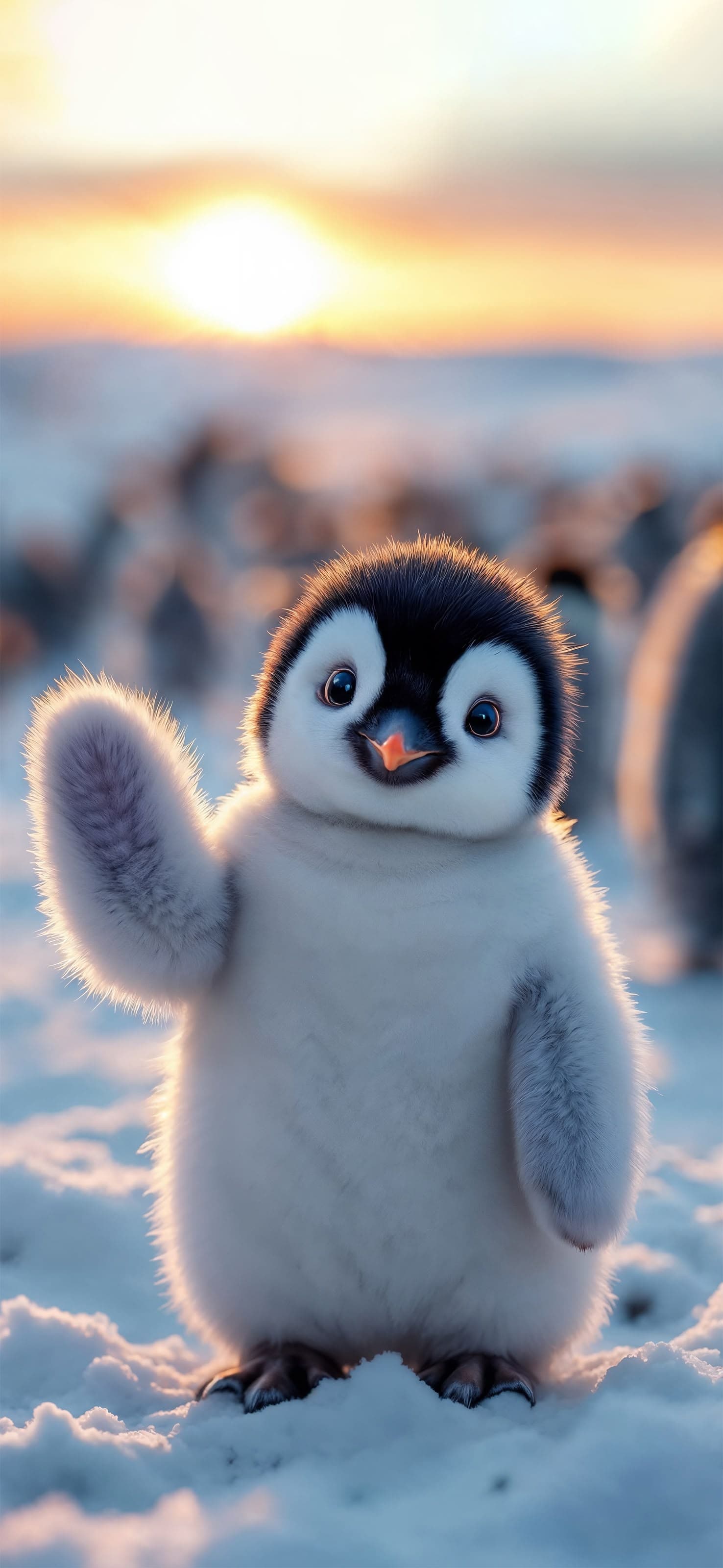 Cute Penguin - free phone wallpaper