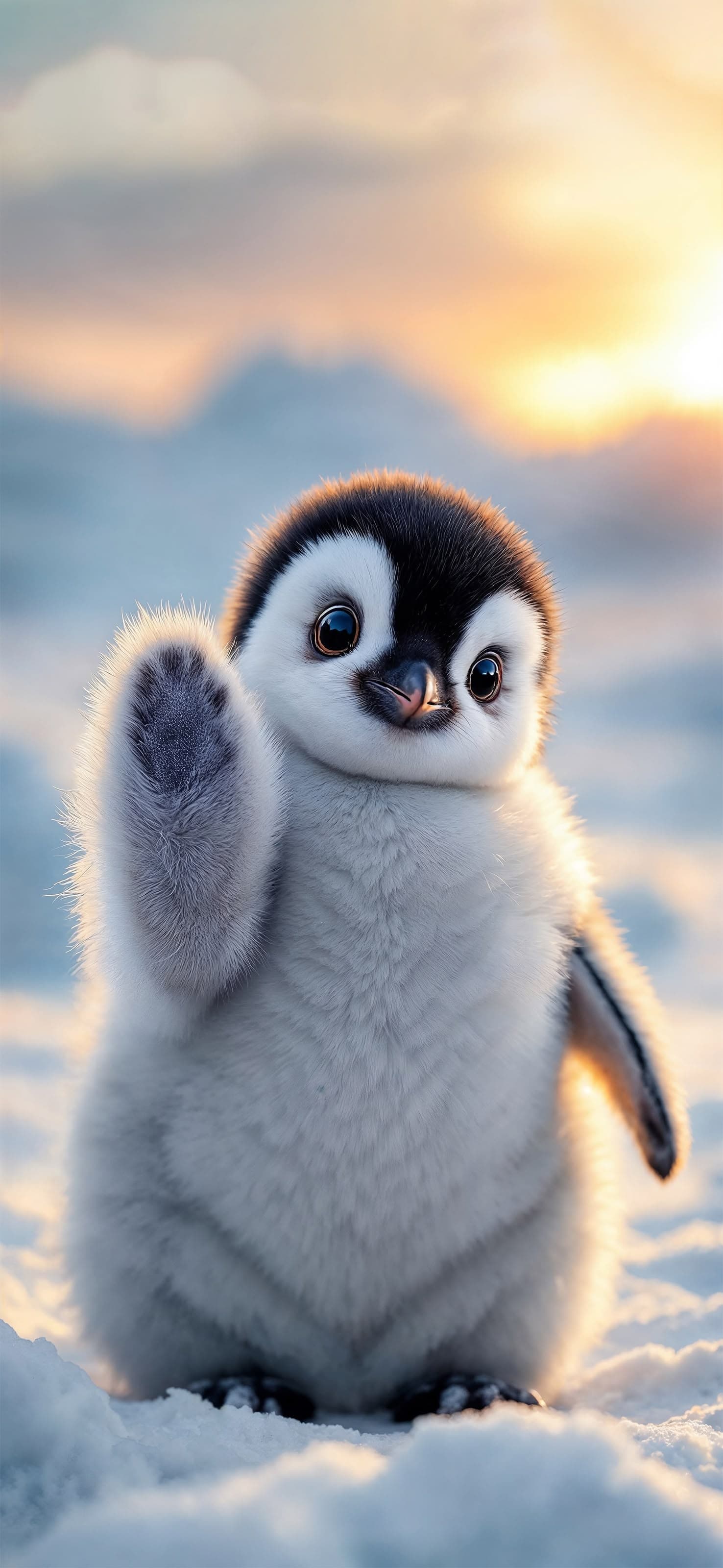 Happy Penguin - free phone wallpaper