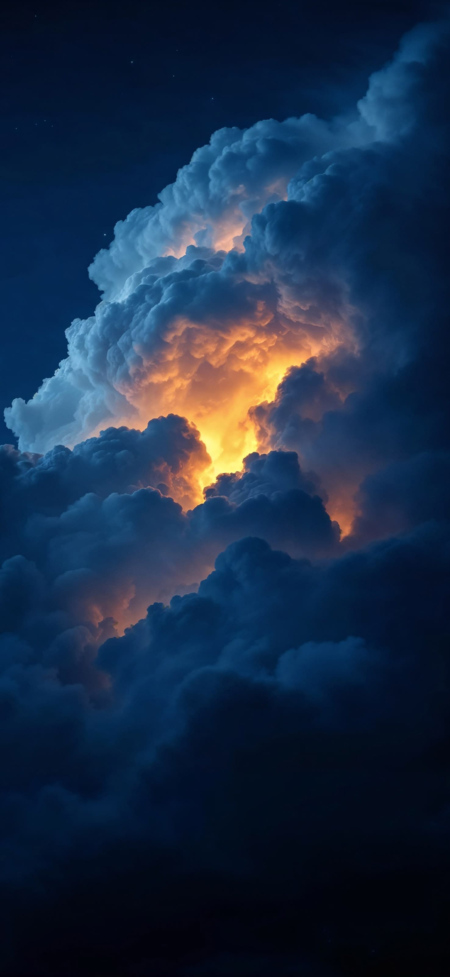 Erupting Cloud Light - free phone wallpaper