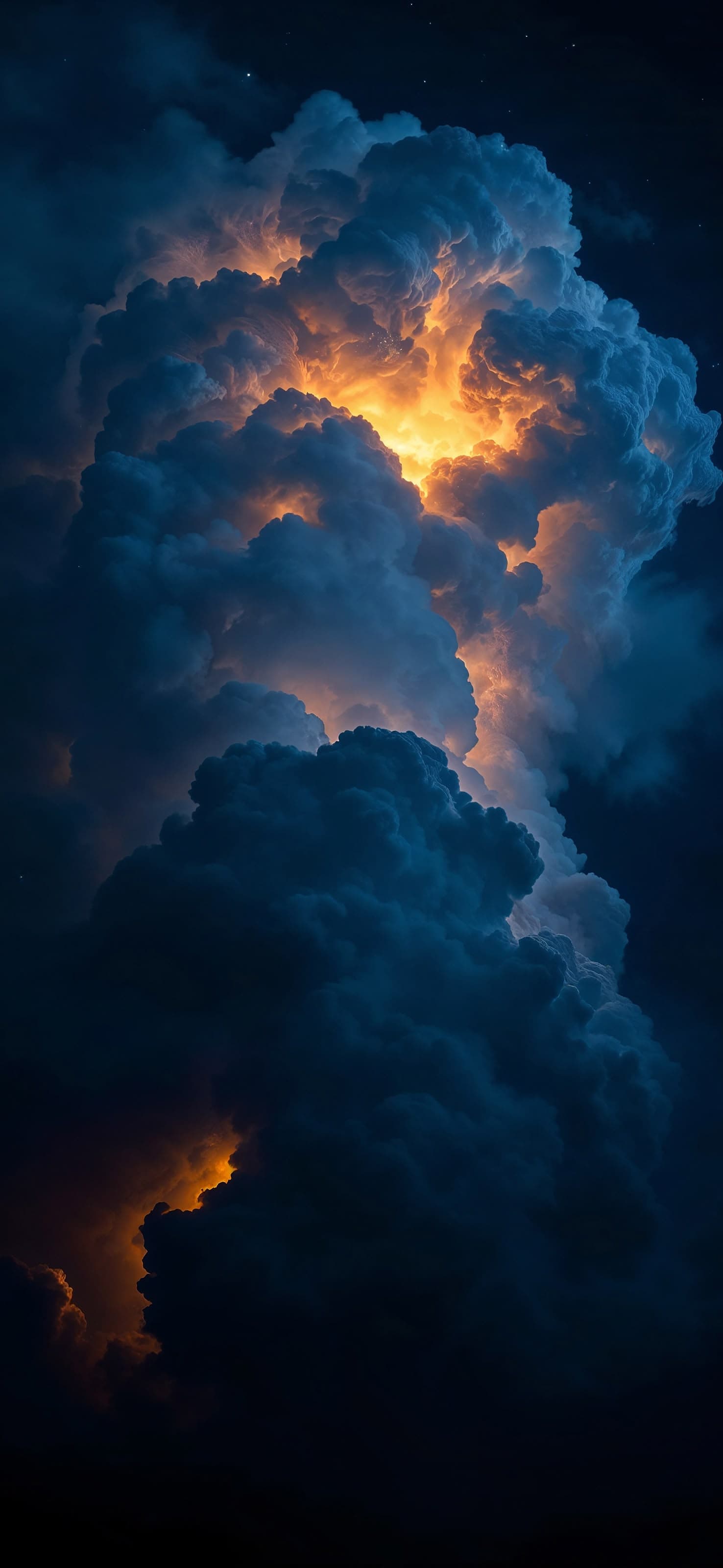 Illuminated Cloud Formation - free phone wallpaper