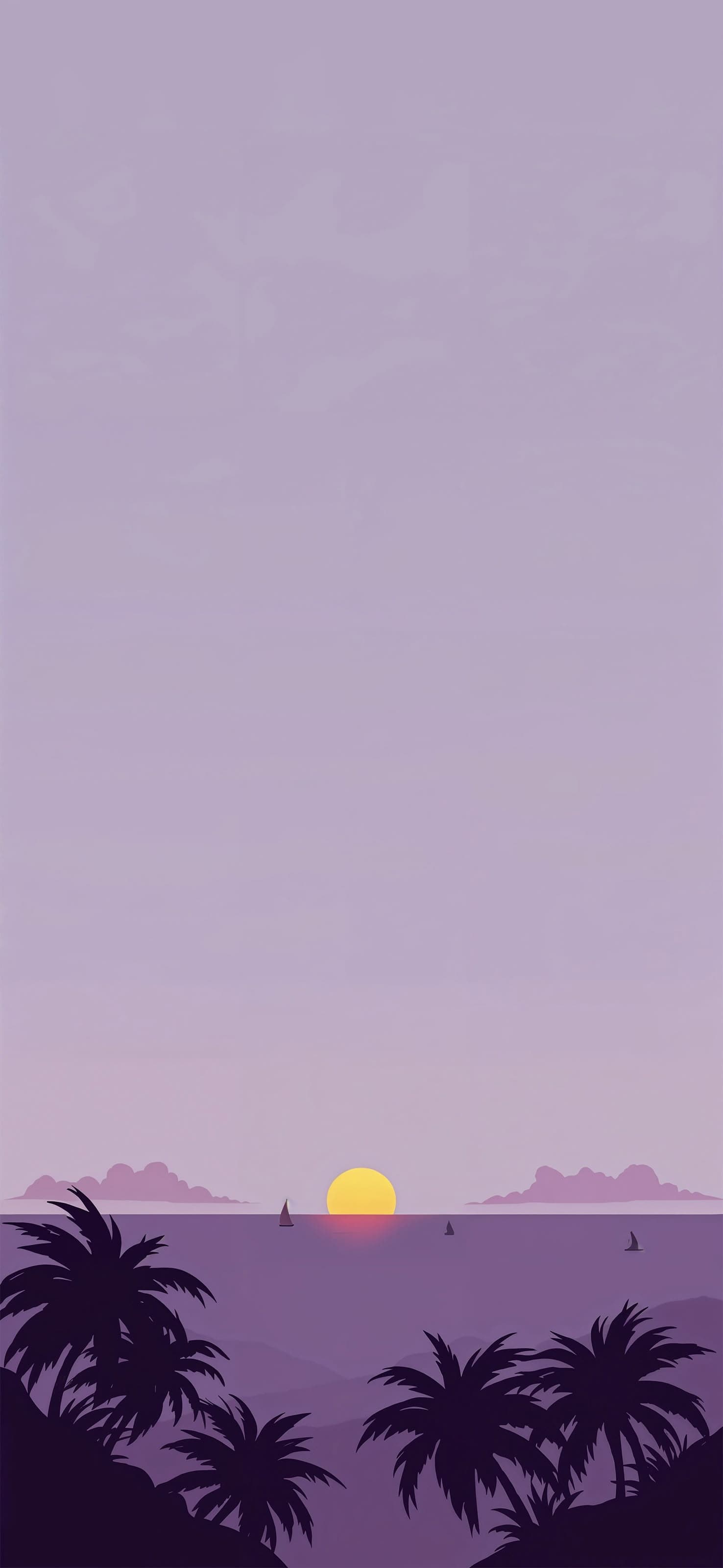 Sunset Over Water - free phone wallpaper