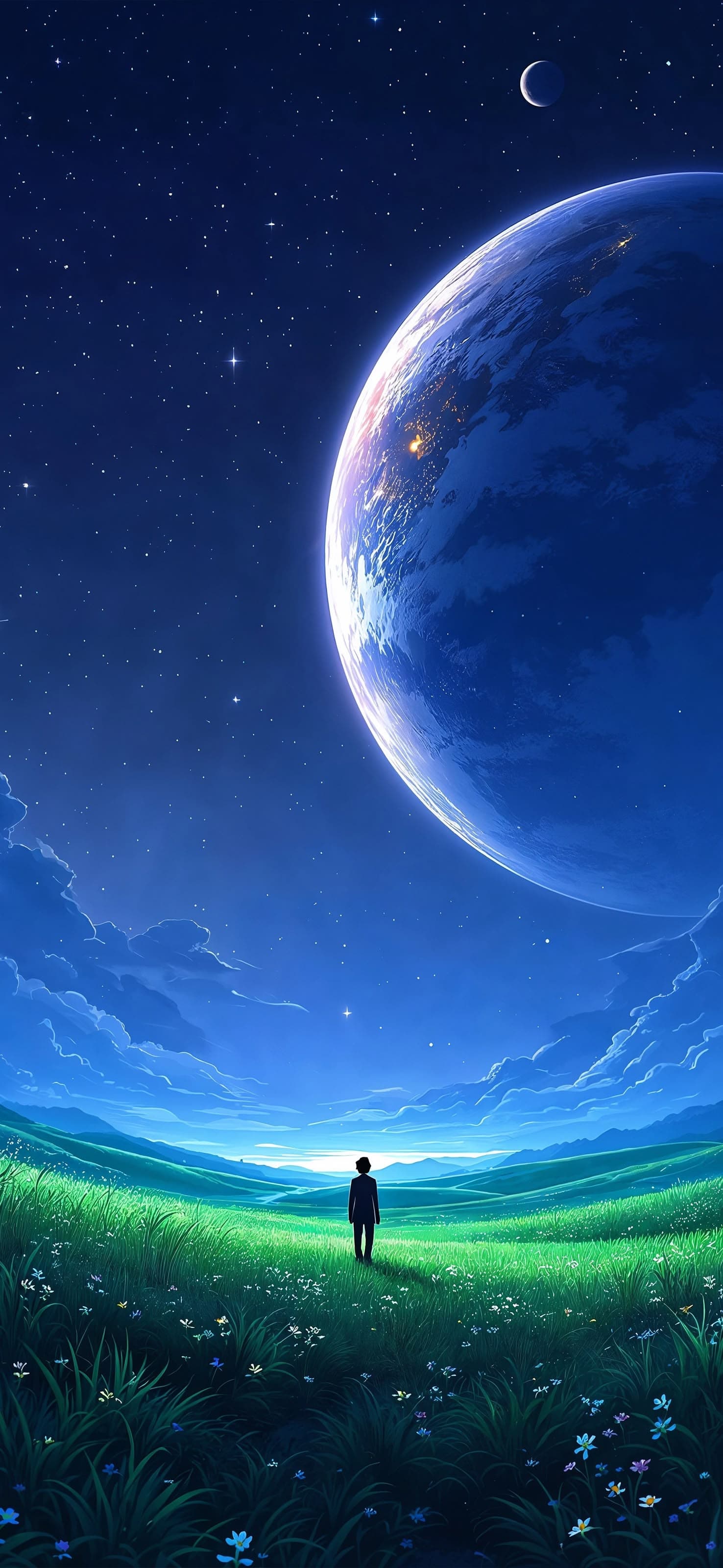 Cosmic Landscape - free phone wallpaper
