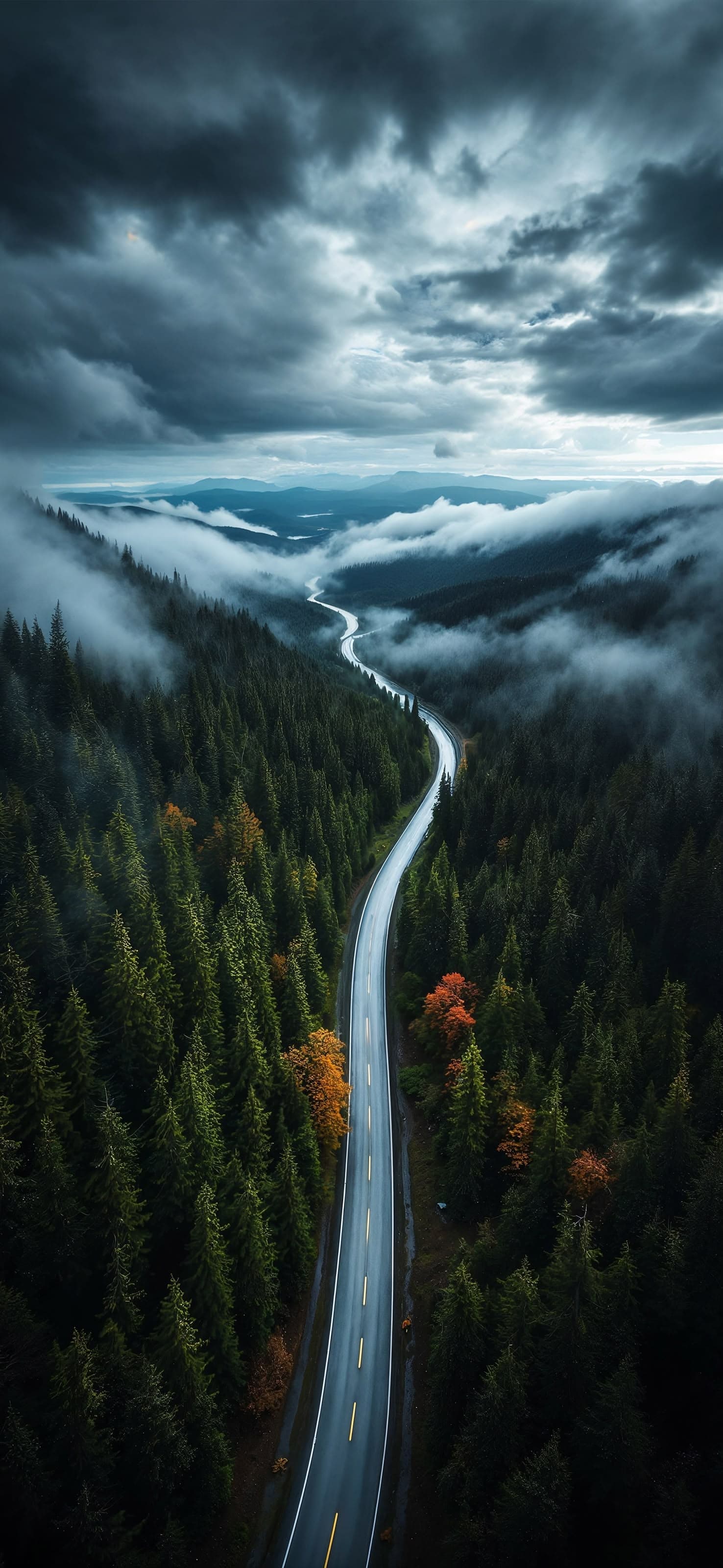 Winding Mountain Road - free phone wallpaper