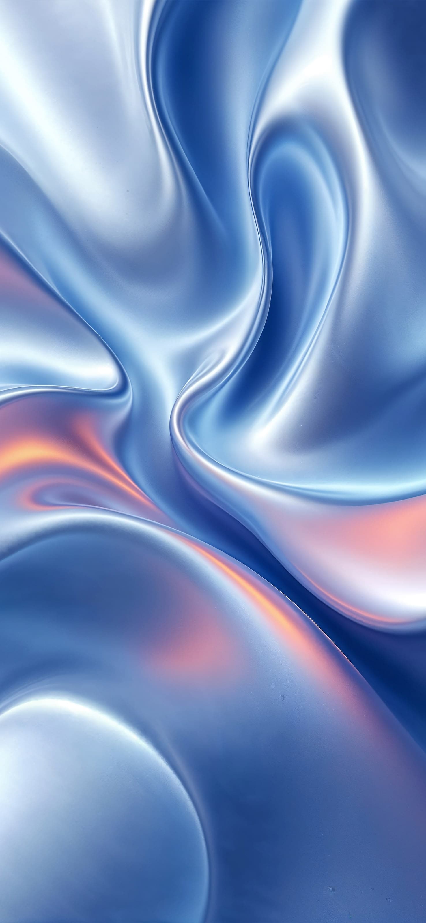 Blue and Orange Swirls - free phone wallpaper