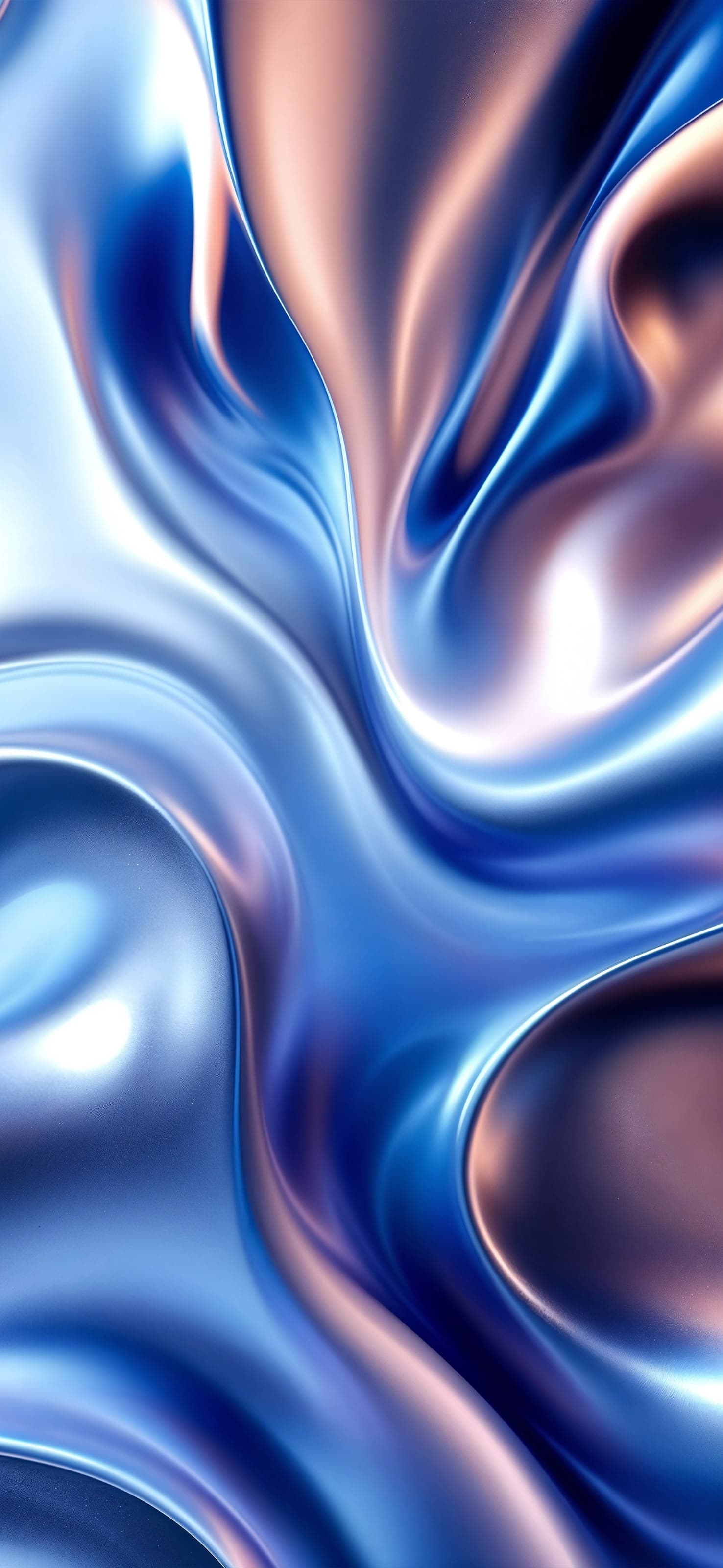 Dynamic Blue Waves - free phone wallpaper