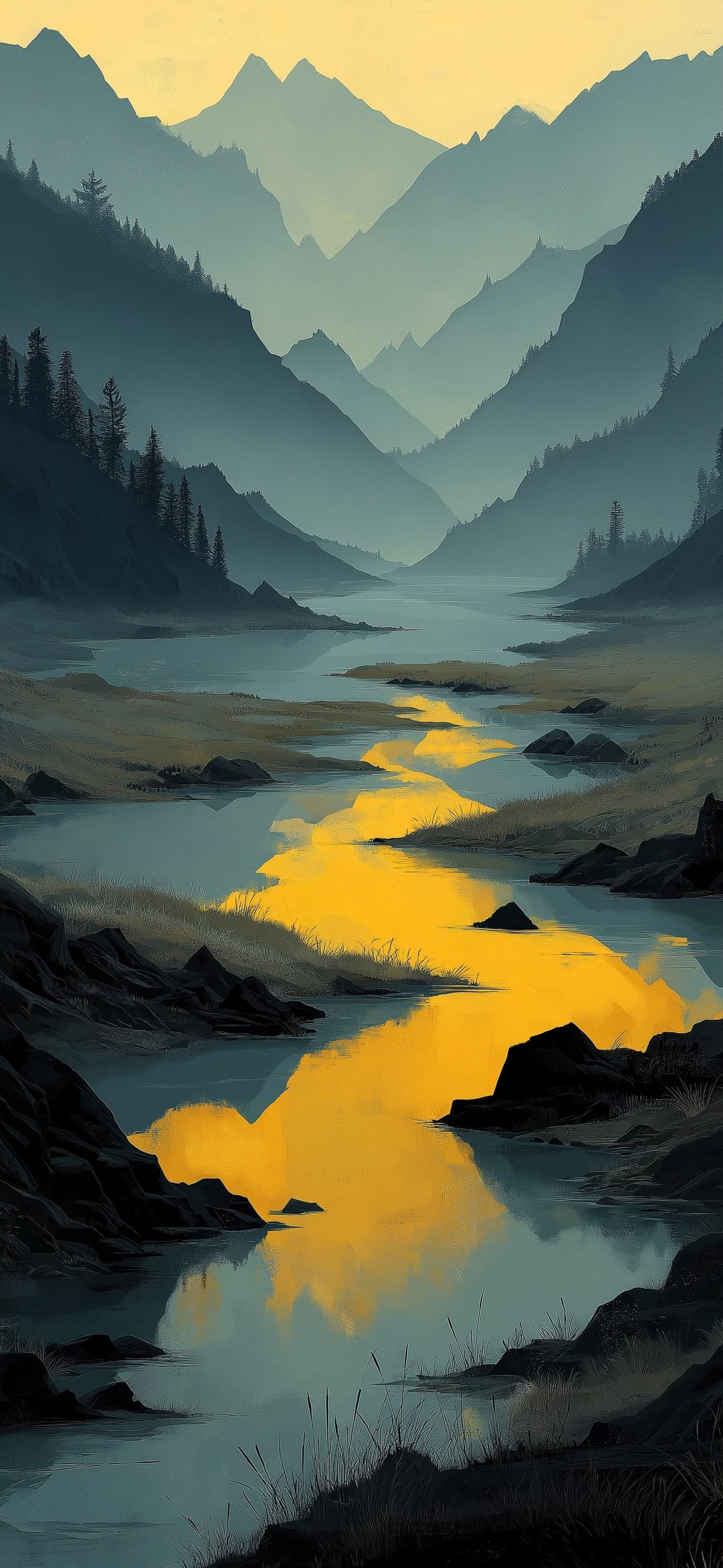 Golden lake 3 - free phone wallpaper
