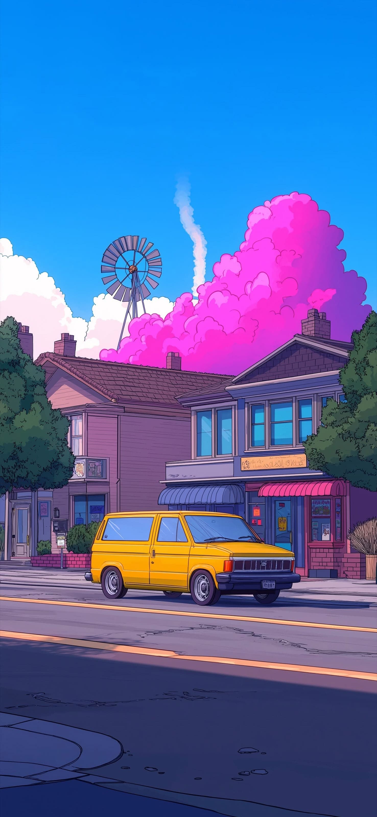 Yellow School Bus 1 - free phone wallpaper