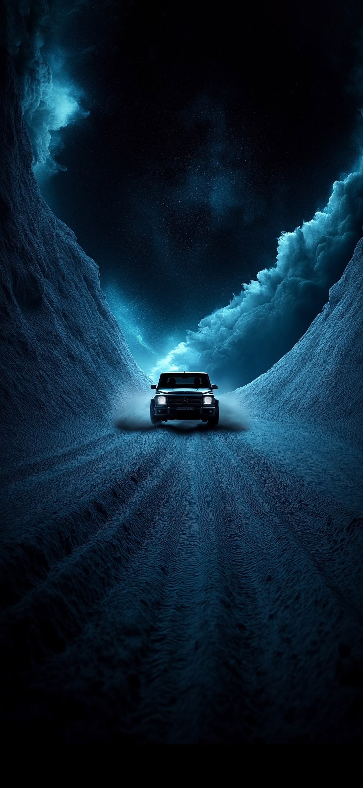 Ice Tunnel Drive - free phone wallpaper