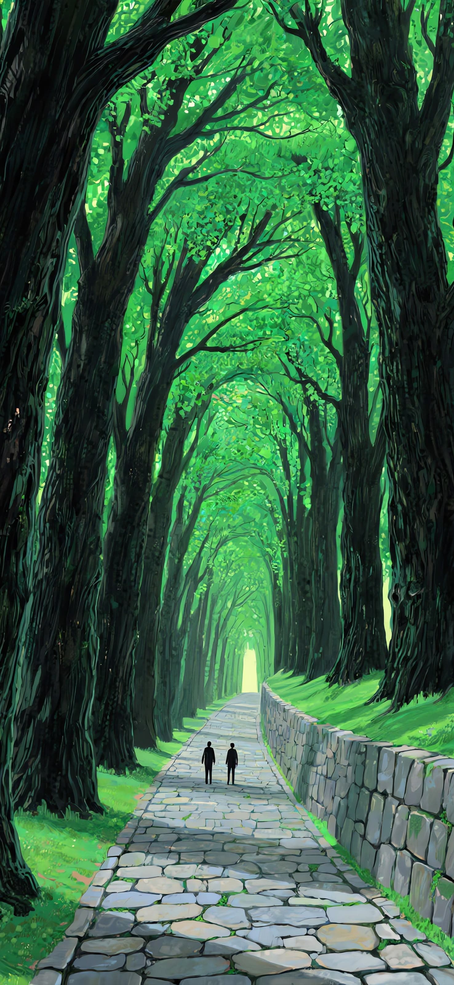Emerald Path 1 - free phone wallpaper