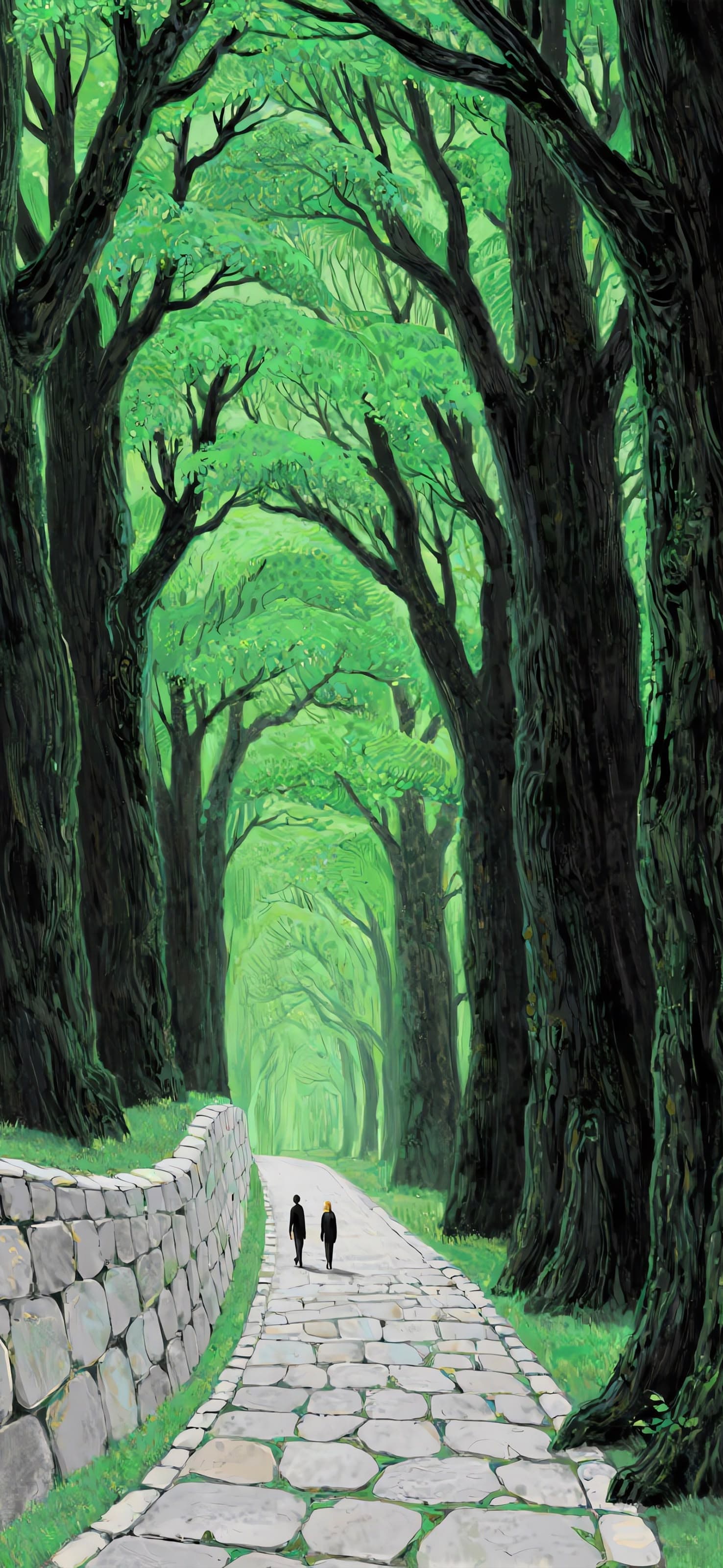 Emerald Path 3 - free phone wallpaper