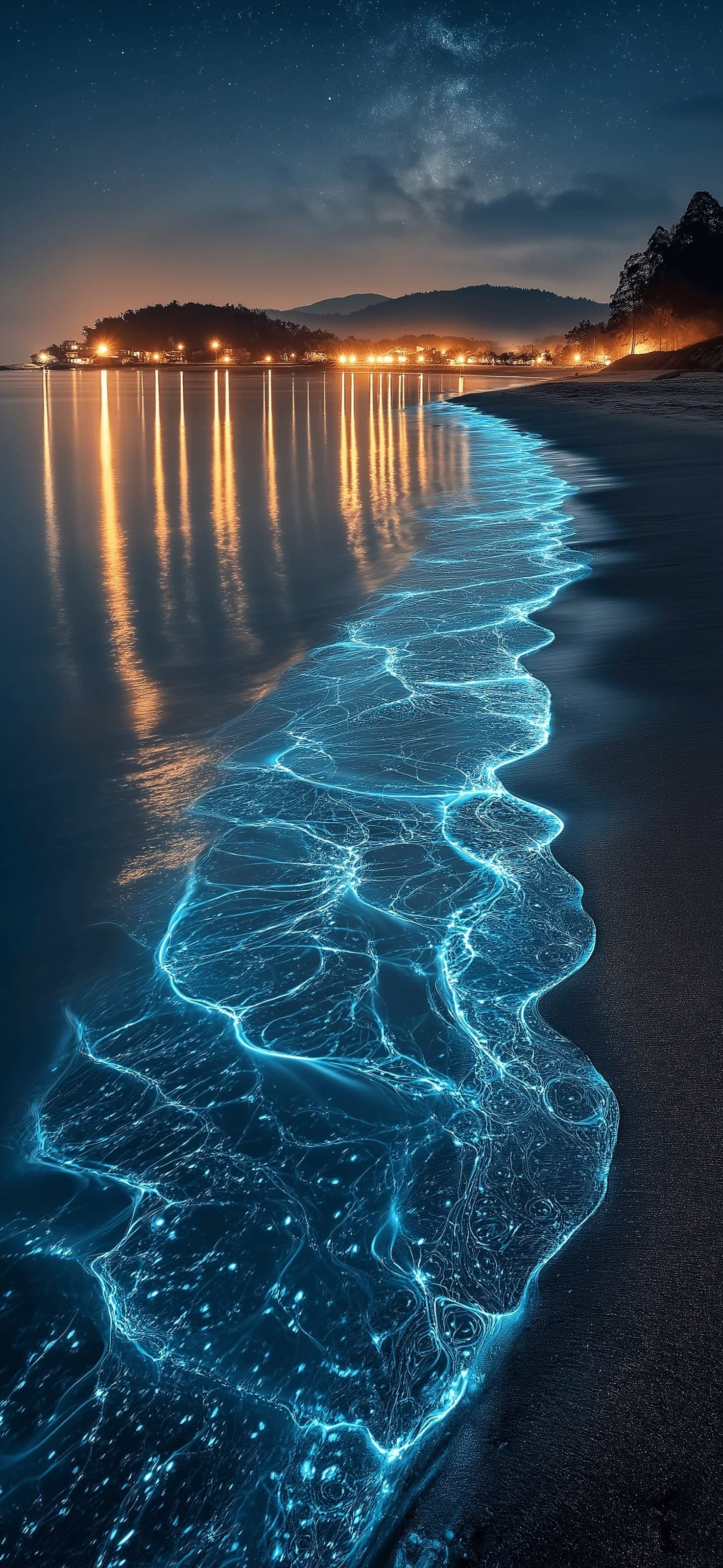 Bioluminescence 3 - free phone wallpaper