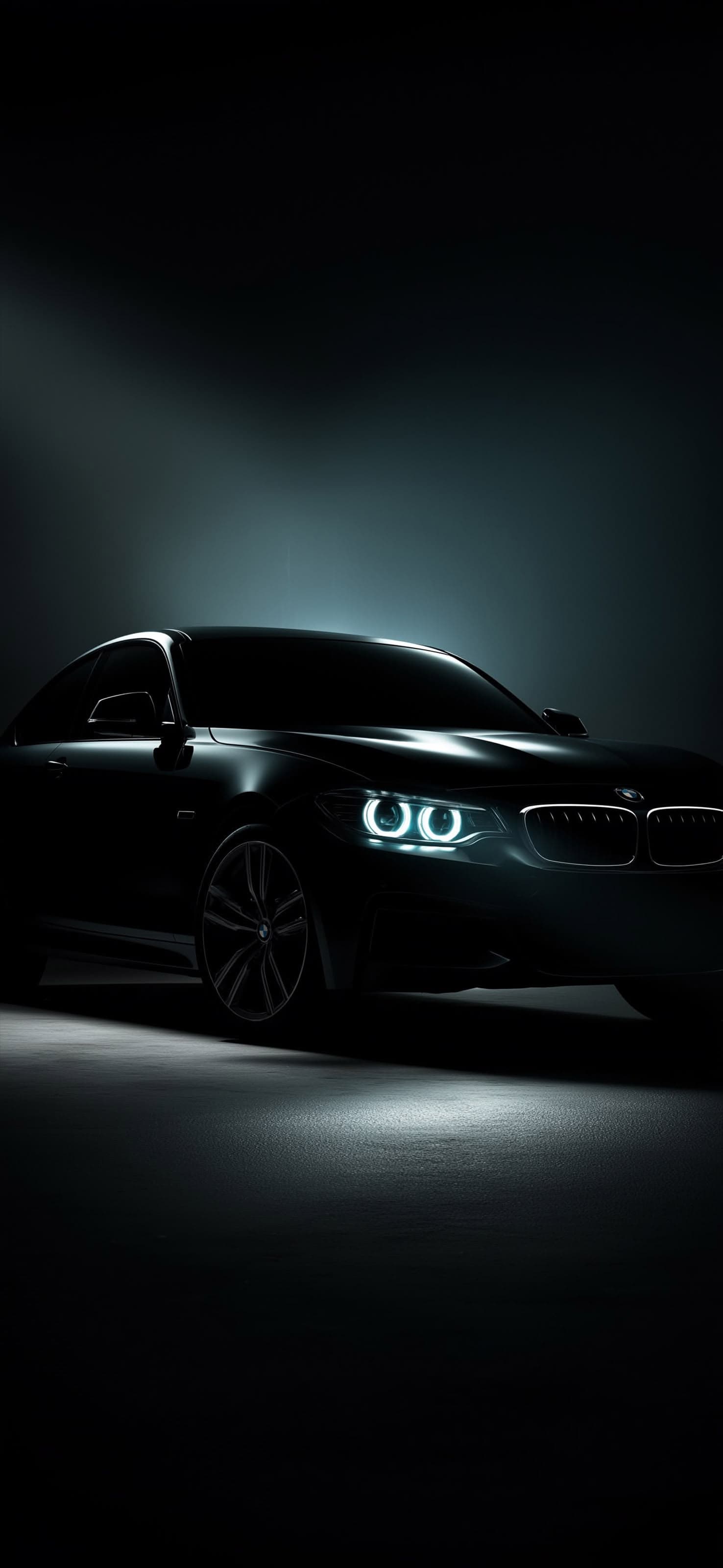 Black BMW 3 - free phone wallpaper