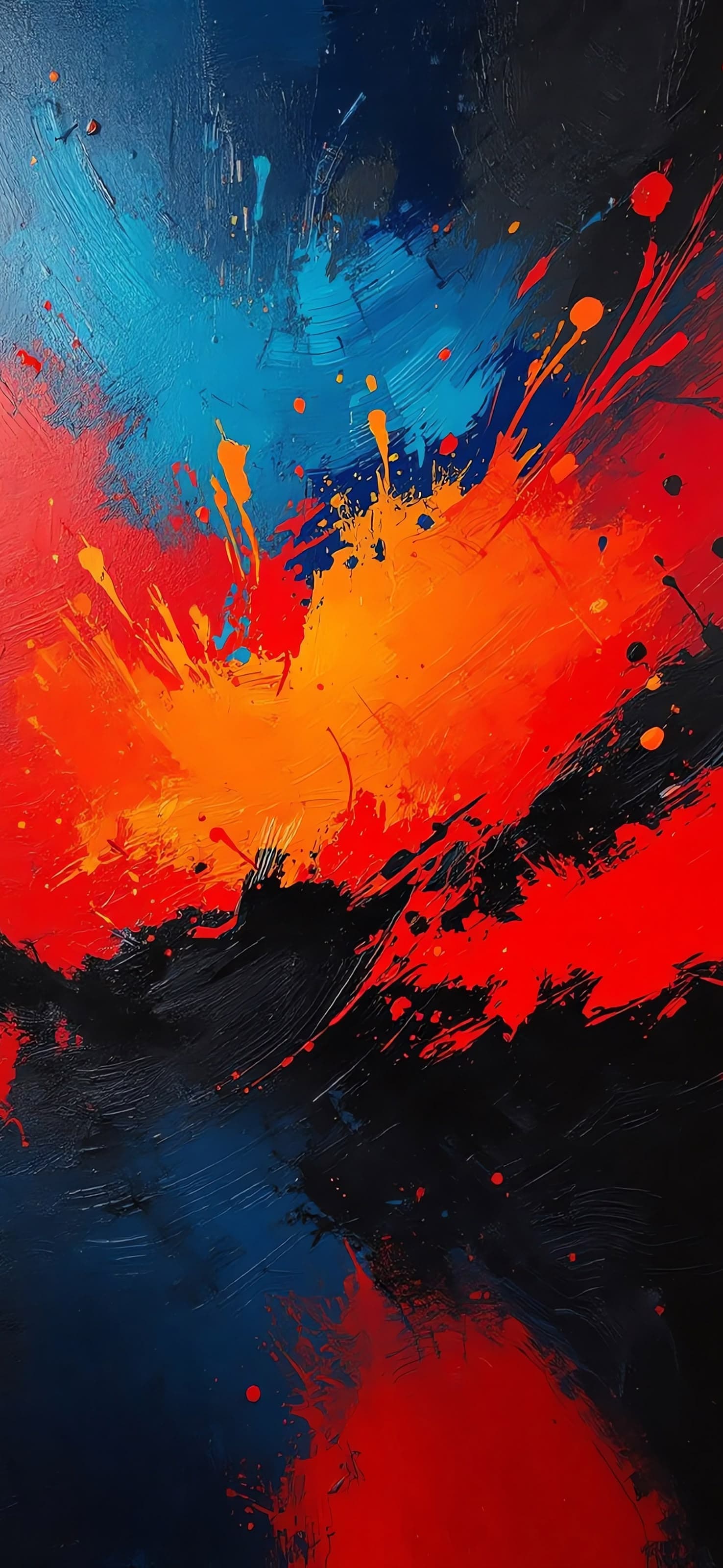 Dark Brushstrokes 1 - free phone wallpaper