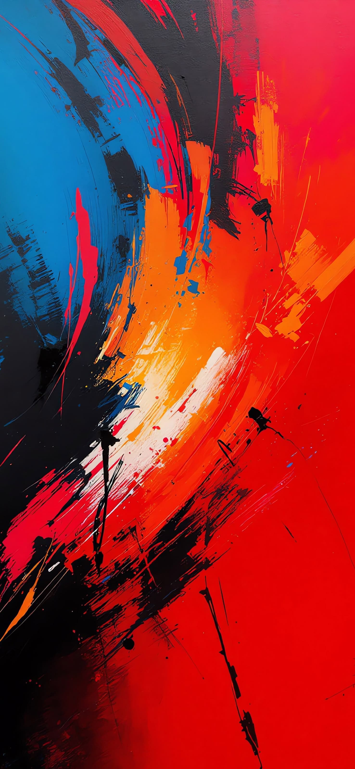 Dark Brushstrokes 2 - free phone wallpaper