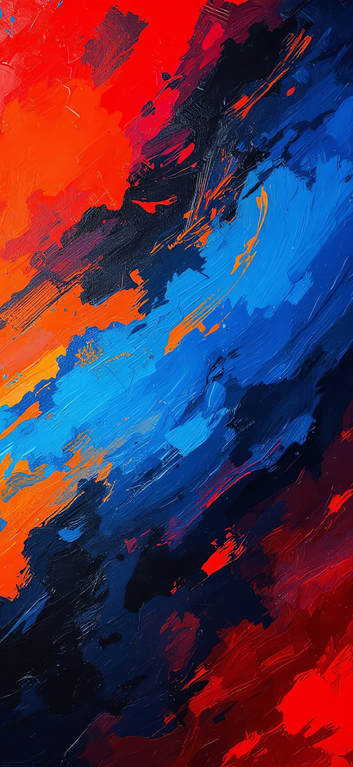 Dark Brushstrokes 3 - free phone wallpaper
