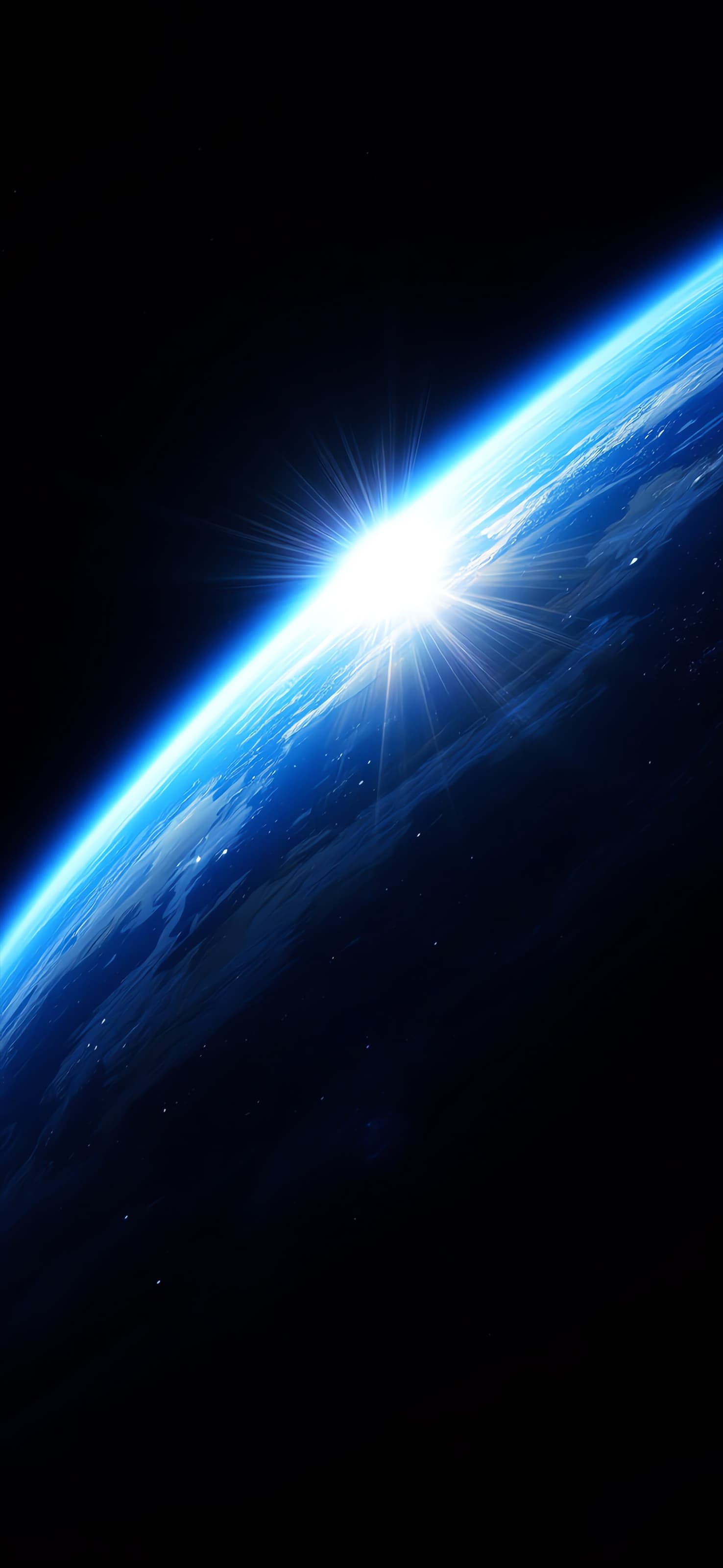 Blue Dawn planet 3 - free phone wallpaper