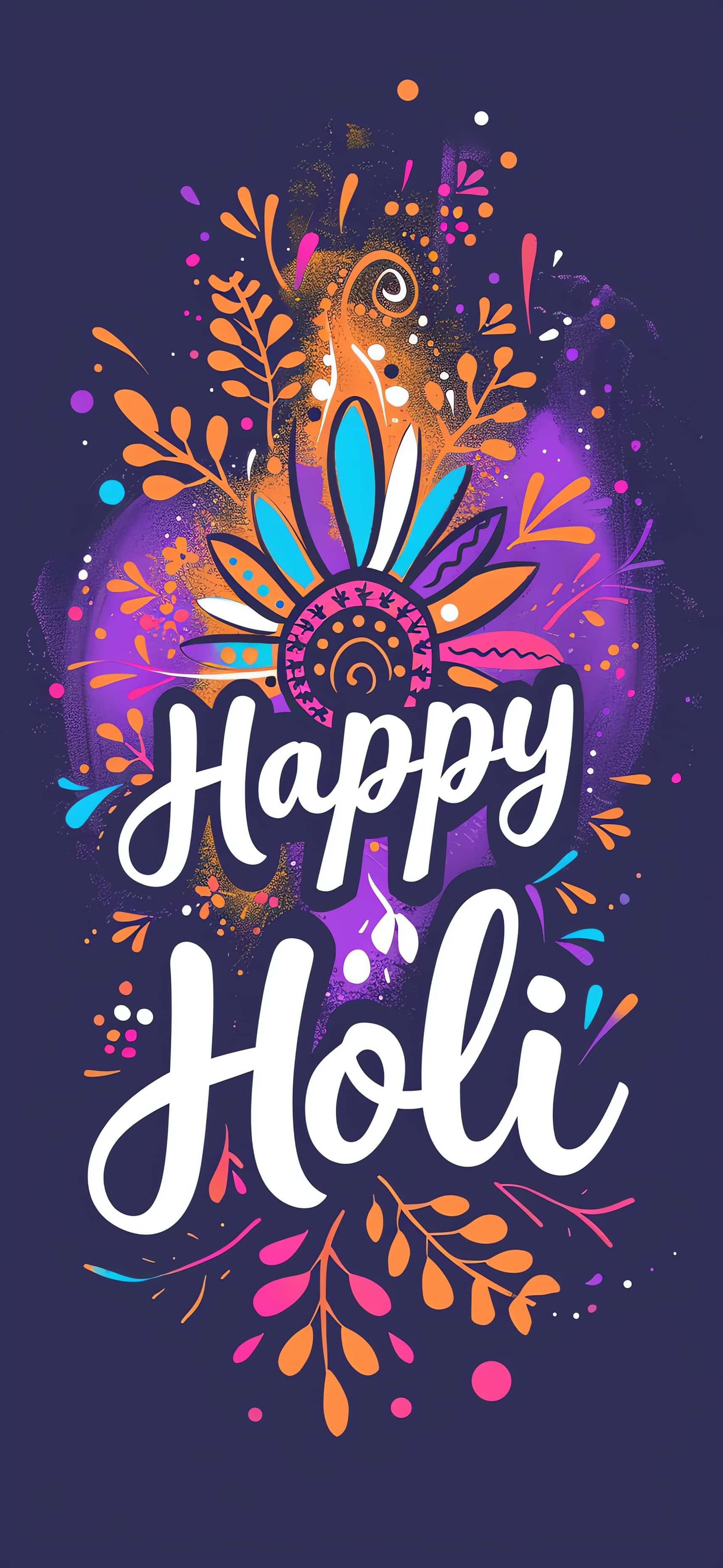 Happy Holi Design - free phone wallpaper