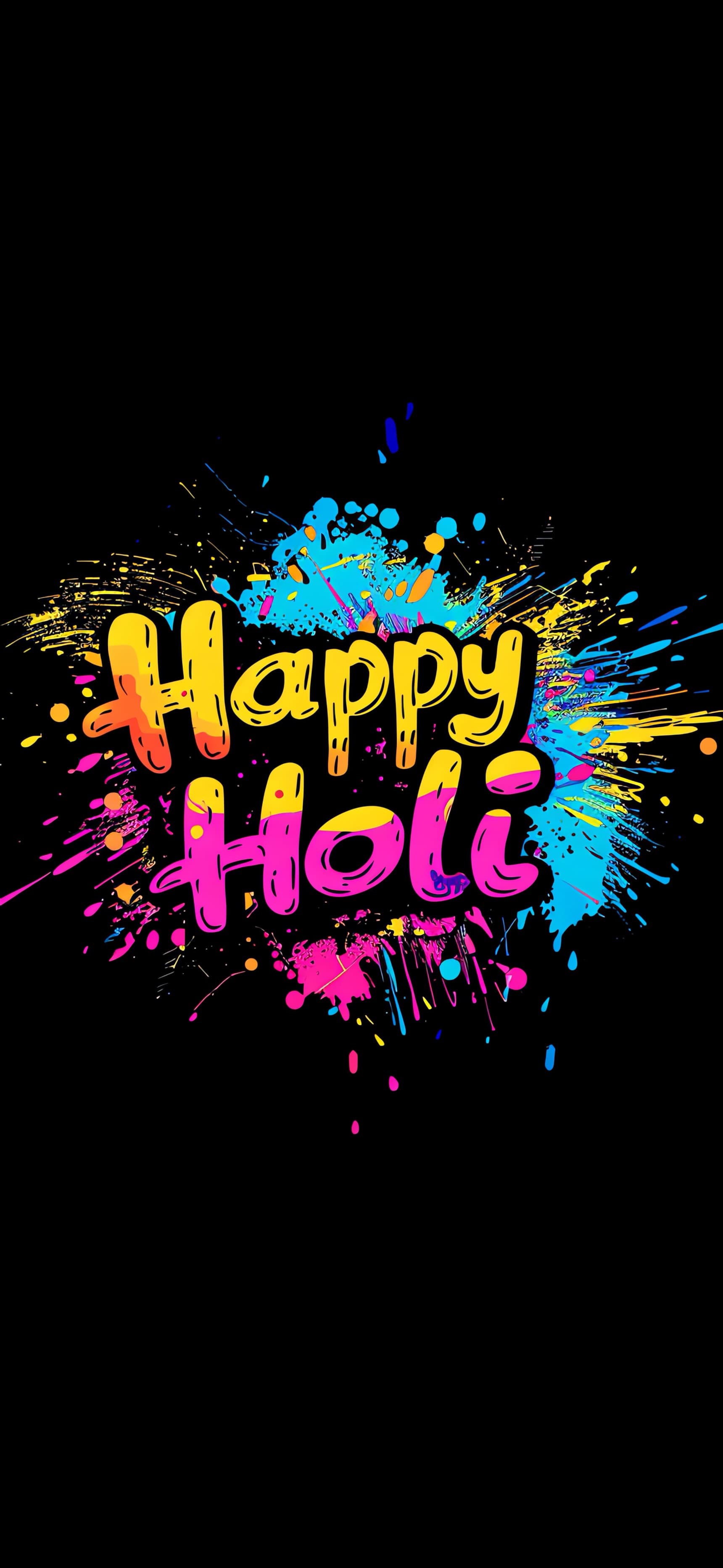 Happy Holi Colors - free phone wallpaper
