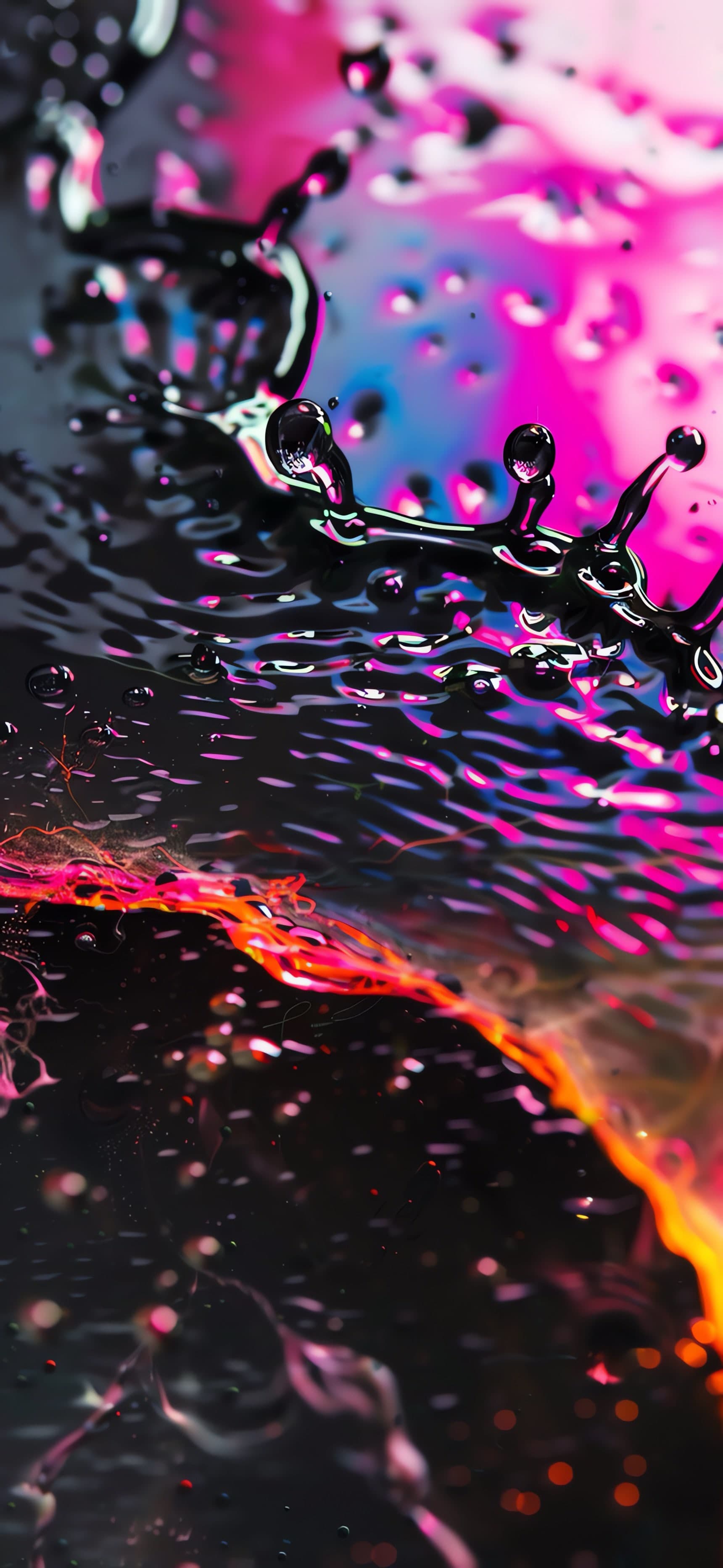 Liquid Neon Art - free phone wallpaper