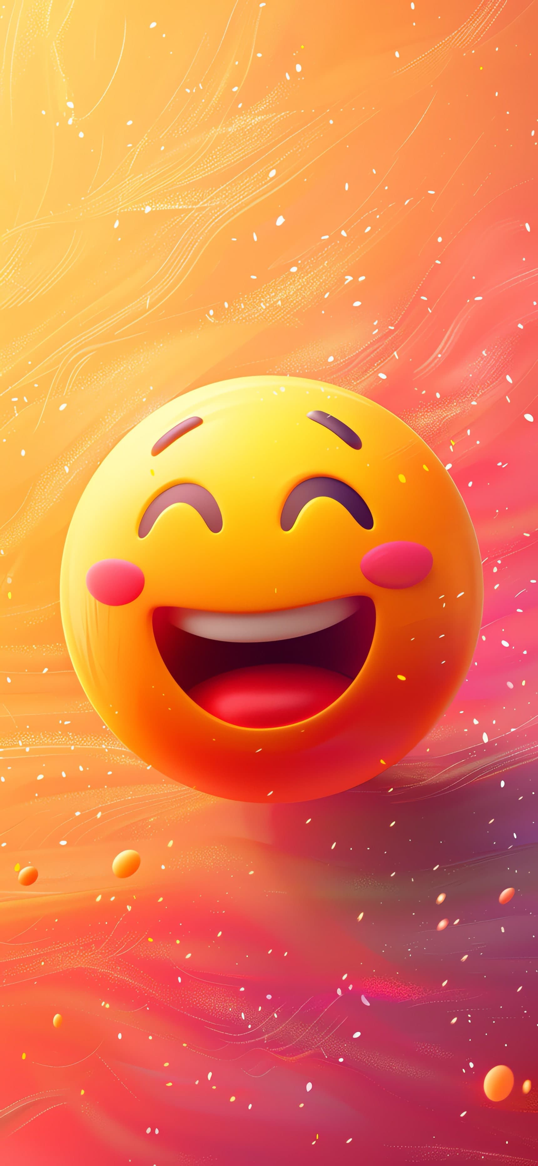 Smiling Emoji - free phone wallpaper