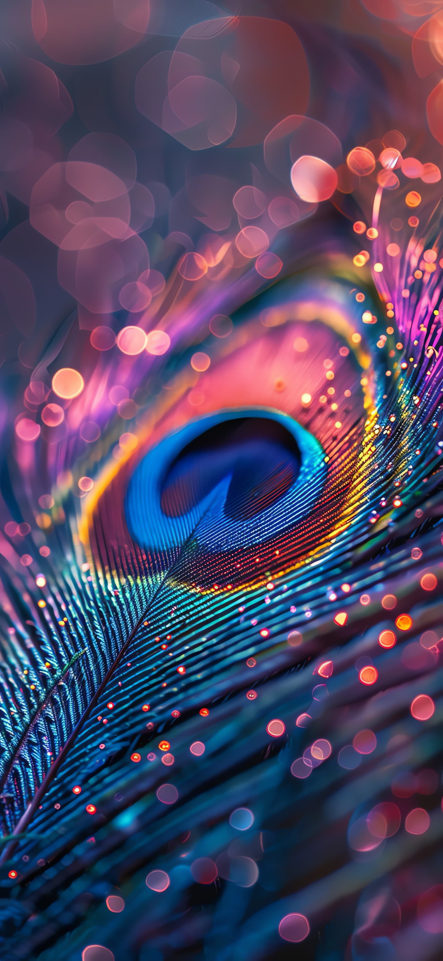 Sparkling Feather - free phone wallpaper