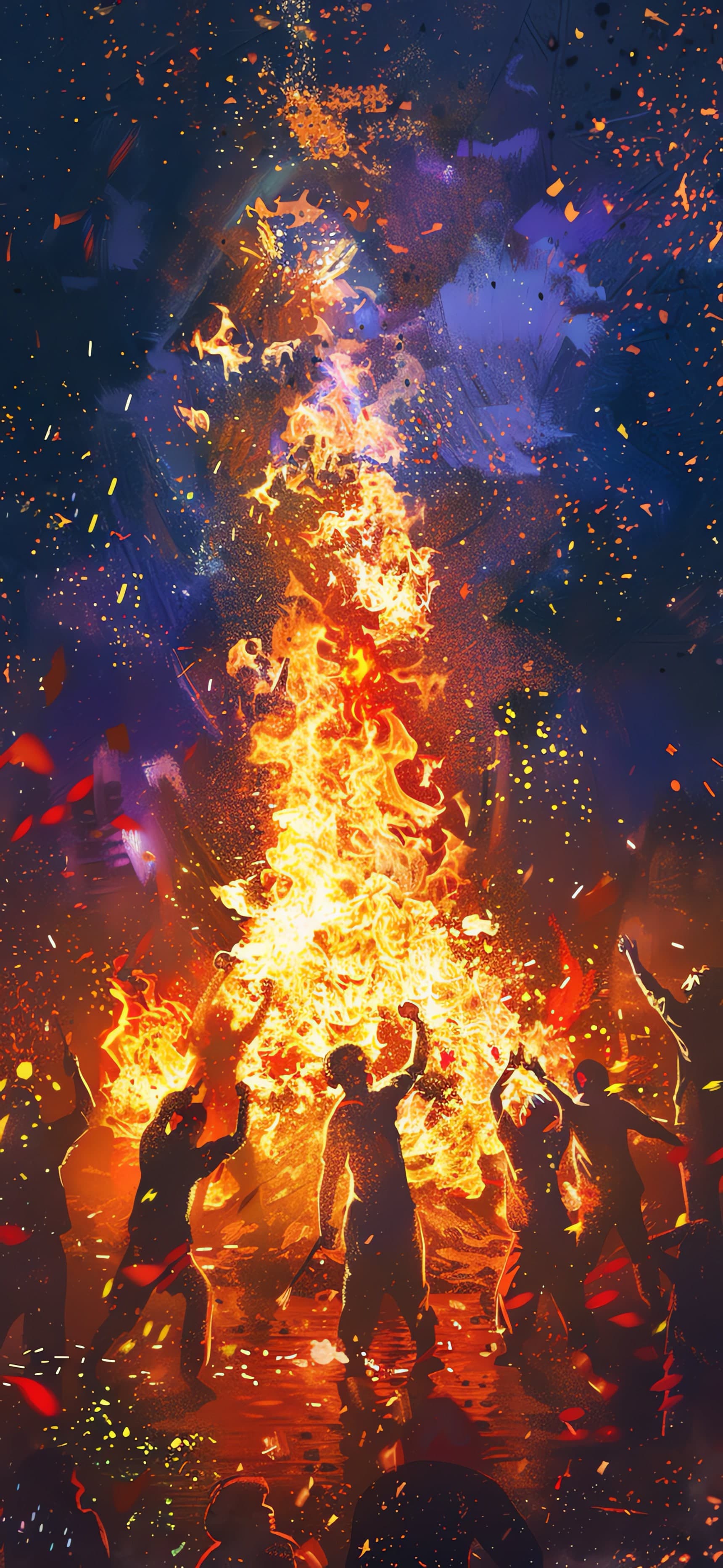 Bonfire Celebration - free phone wallpaper