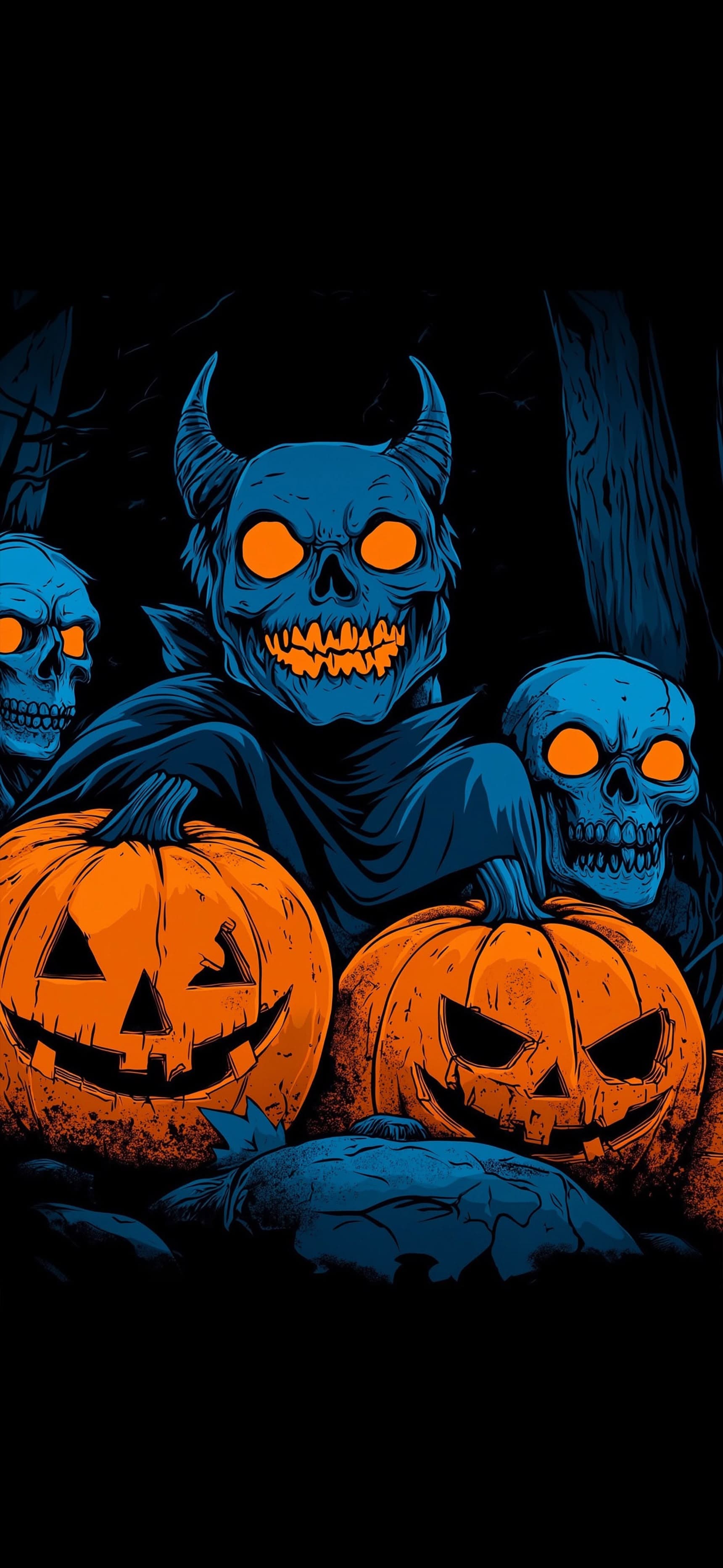 Pumpkin Horde - free phone wallpaper