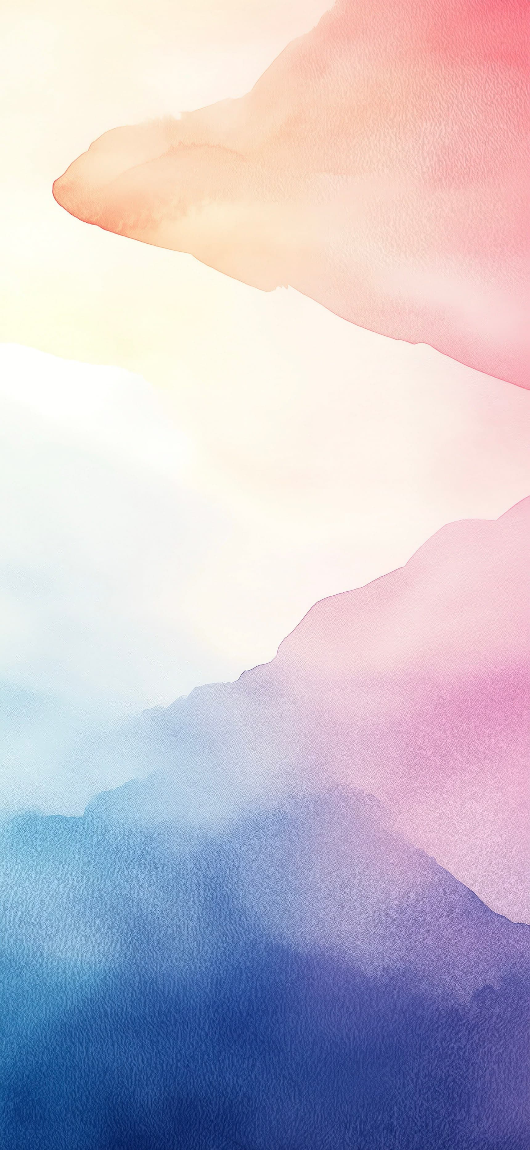 Watercolor Mountains - free phone wallpaper