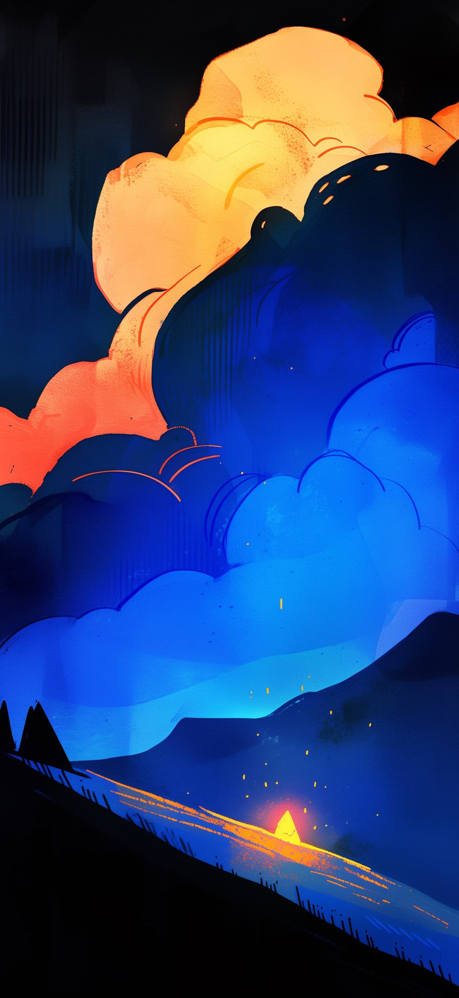 Sunset Glow - free phone wallpaper