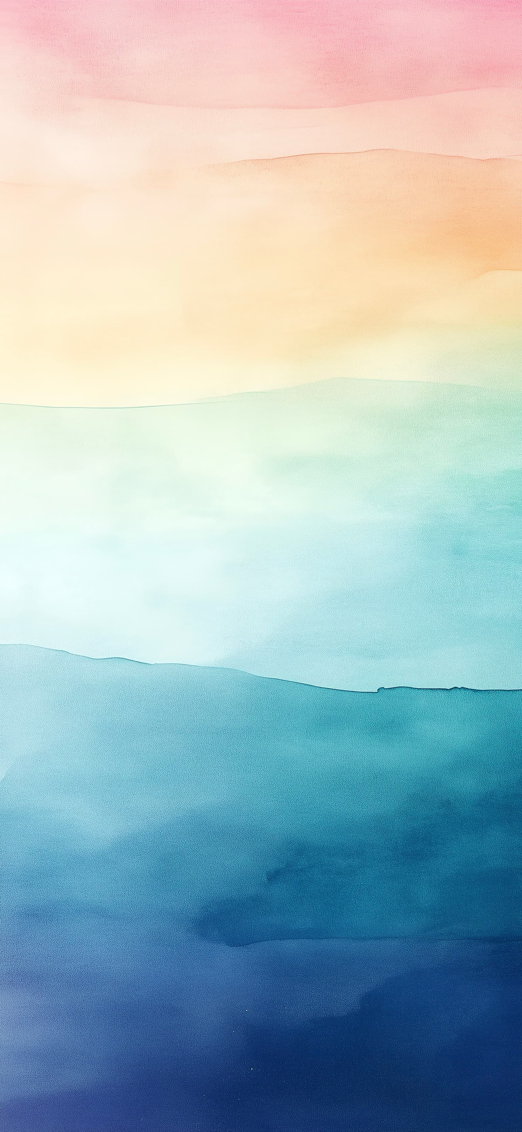 Watercolor Gradient Layers - free phone wallpaper