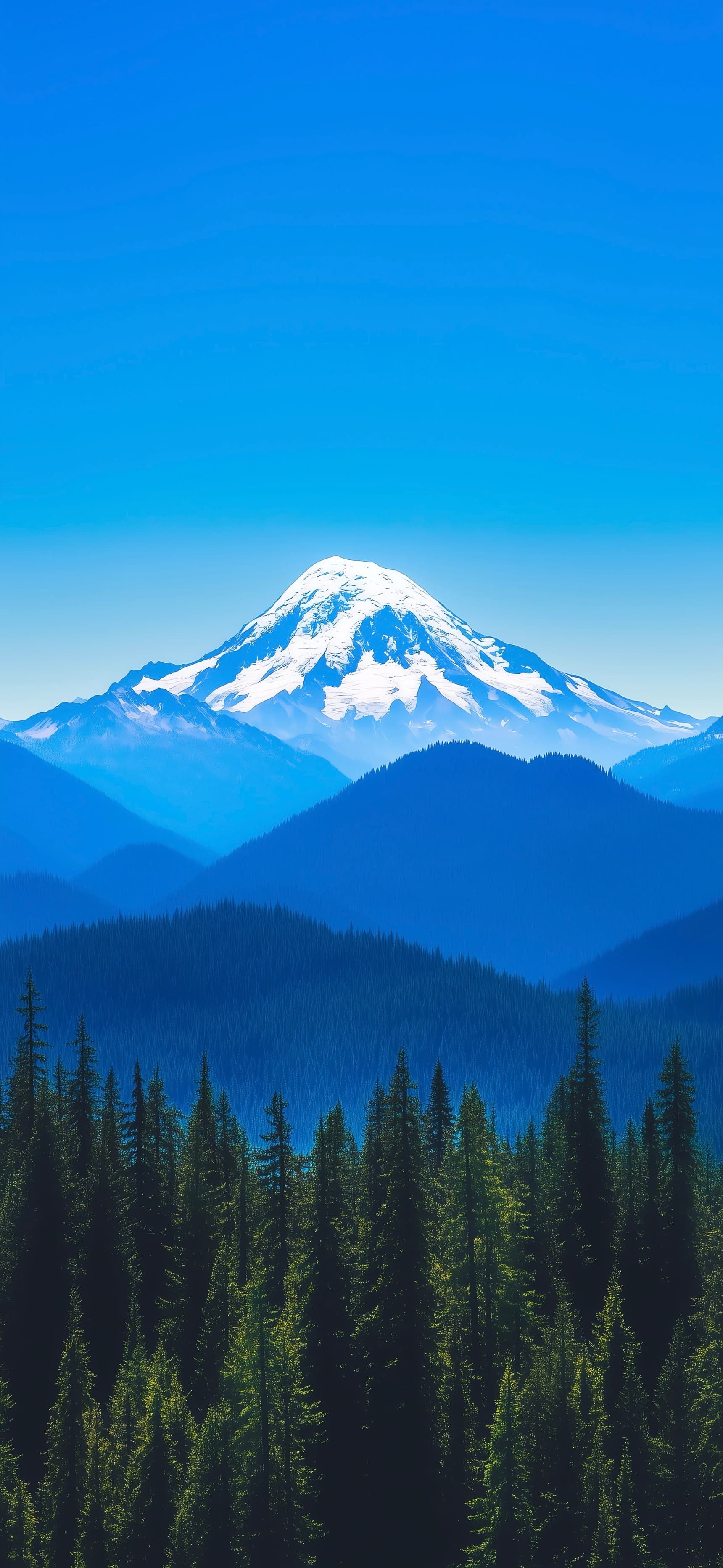 Snowy Mountain Majesty - free phone wallpaper