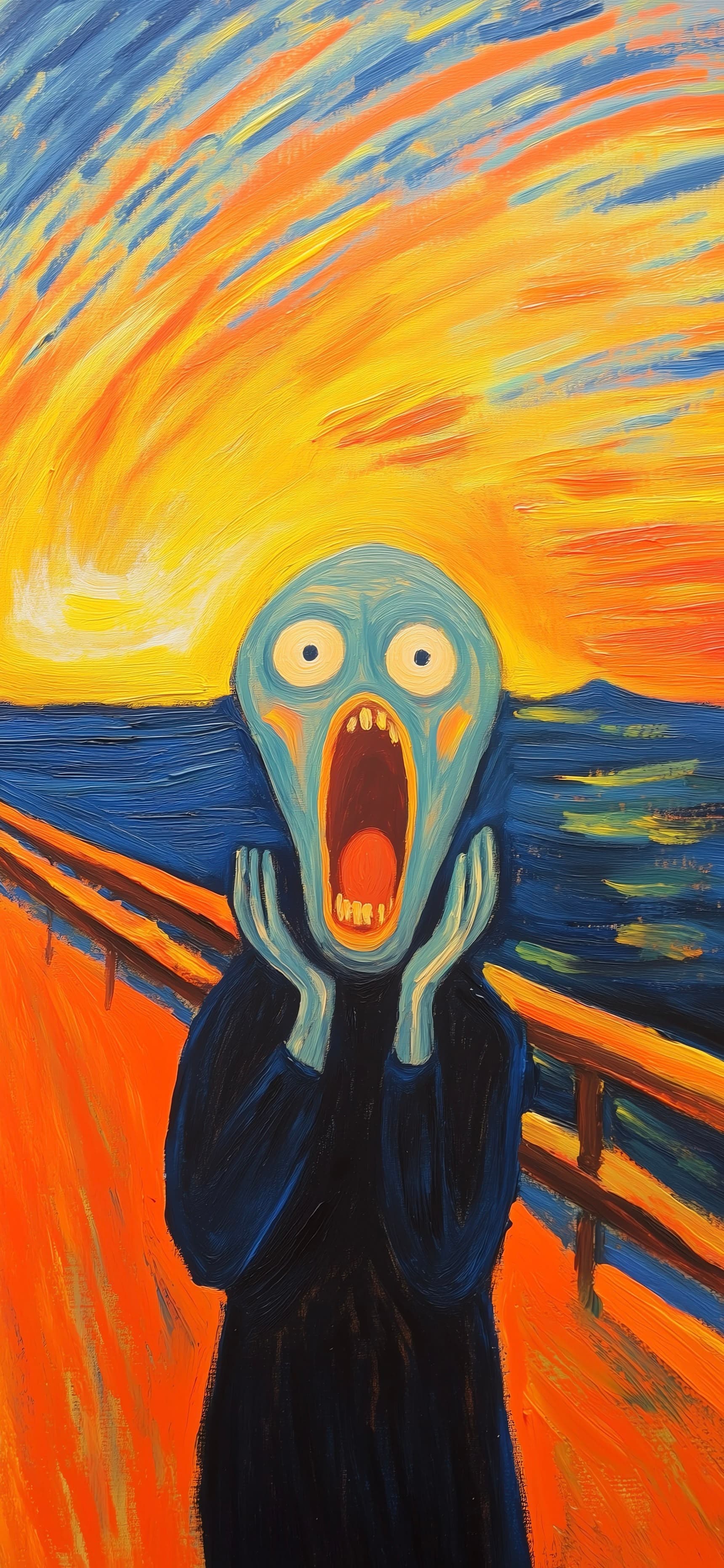 Scream Rick Parody - free phone wallpaper
